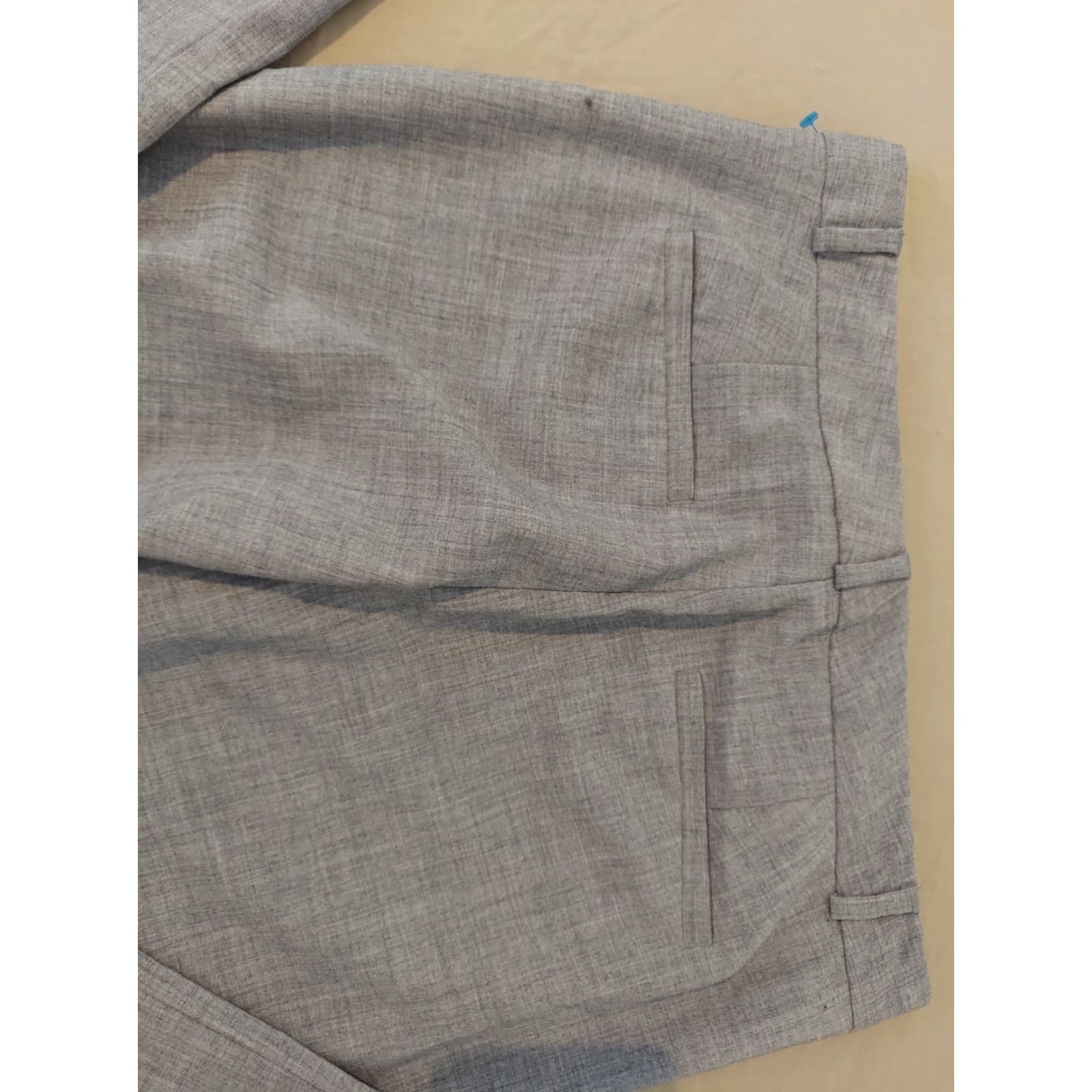Banana Republic Womens Banana Republic Dress Pants 4 Gray Slack Chino Khaki Trouser Size 27" / US 4 / IT 40 - 3 Thumbnail