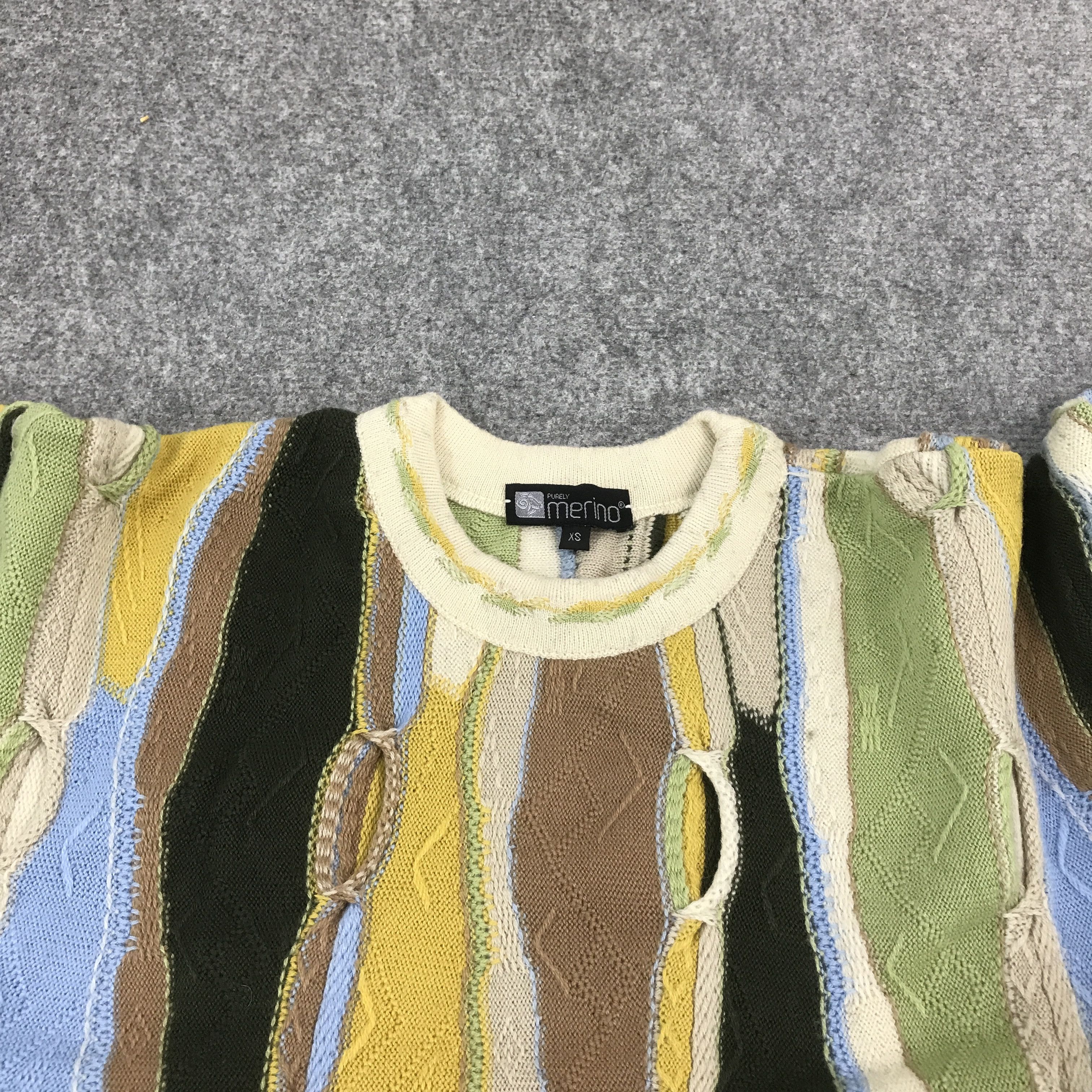 Aran Isles Knitwear × Japanese Brand × Vintage Vtg merino knitwear like style not coogi jacket Size US XS / EU 42 / 0 - 5 Thumbnail