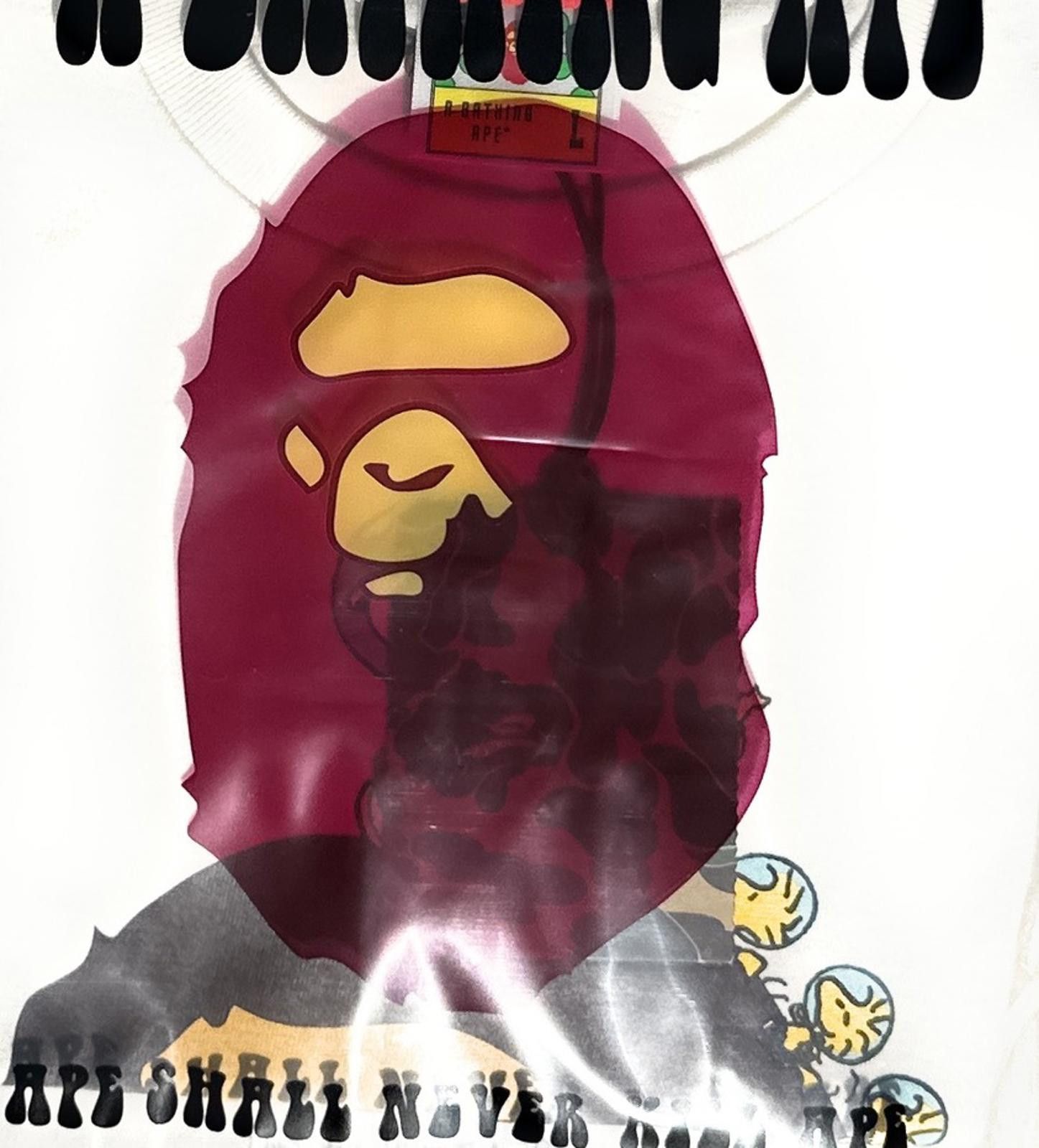 Bape BAPE x Peanuts Astronaut Snoopy Big Ape Head T-Shirt Large Size US L / EU 52-54 / 3 - 12 Thumbnail