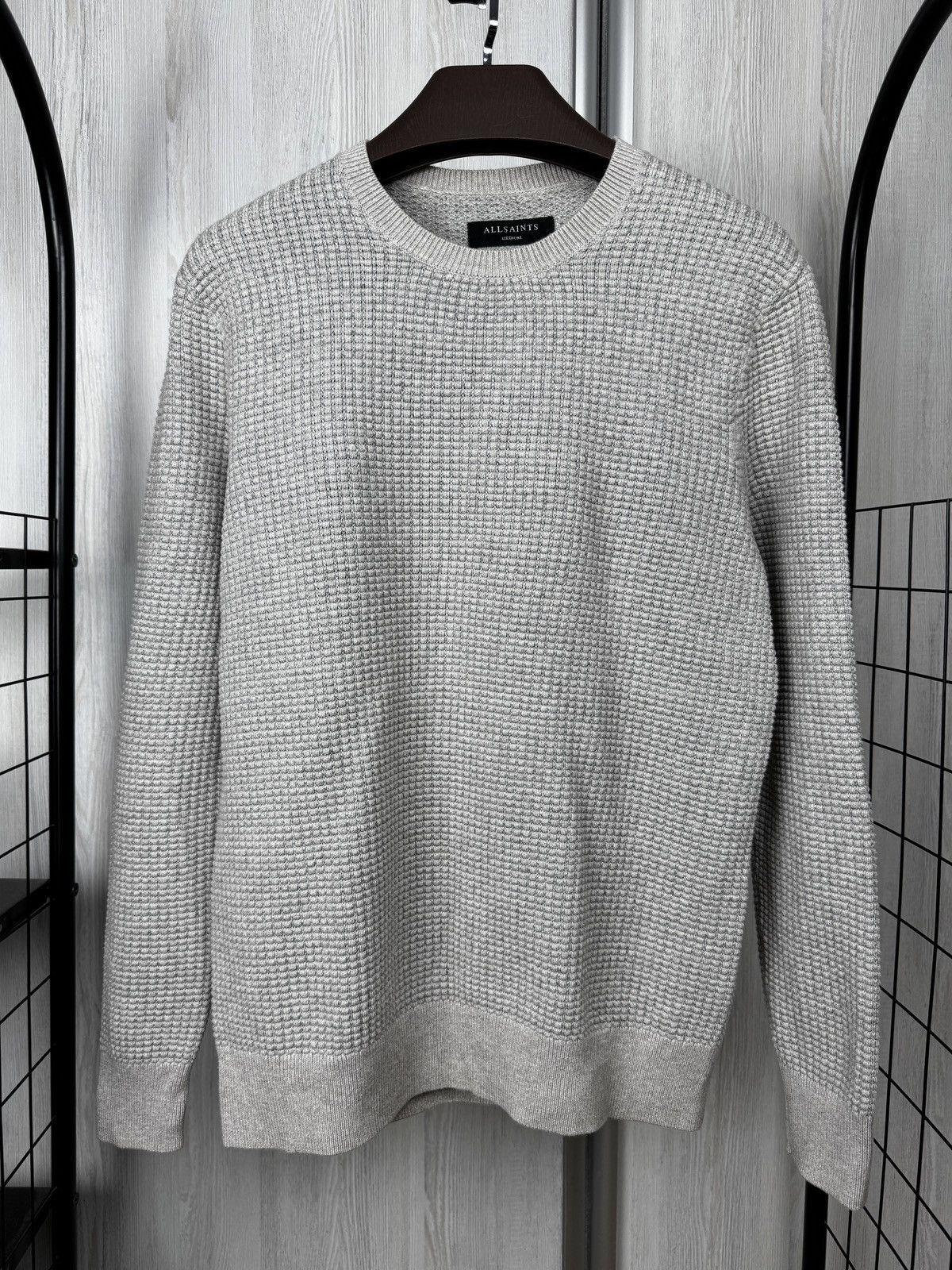 Allsaints Allsaints Rye Knit Crew Neck Grey Sweater Mens size M Size US M / EU 48-50 / 2 - 2 Thumbnail