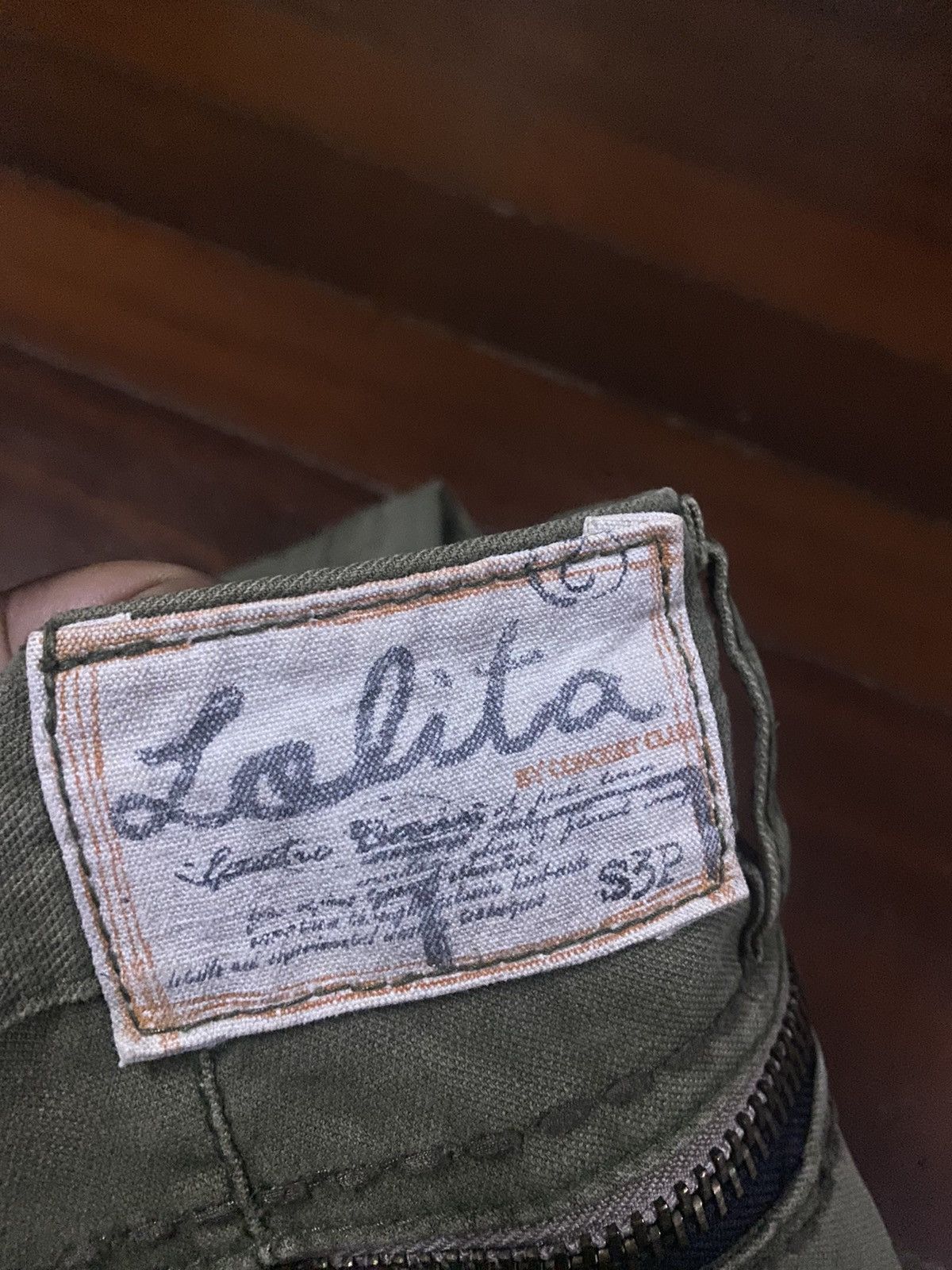 If Six Was Nine × Japanese Brand FIRE LOLITA JEANS ZIPPER OLIVE Size US 35 - 21 Thumbnail