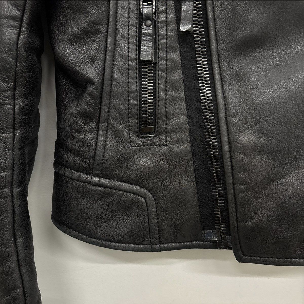 Balenciaga FW12 Balenciaga By Nicholas Ghesquiere Leather Moto Jacket Size XS / US 0-2 / IT 36-38 - 9 Thumbnail