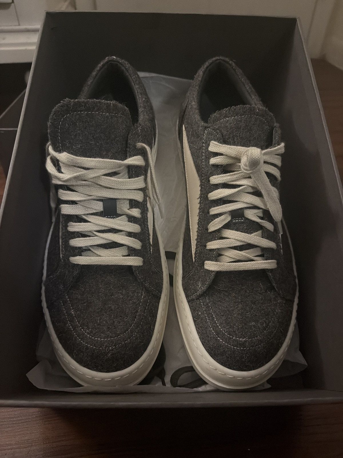 Rick Owens Rick Owen Concordians Vintage Low ‘Bosco Suede’ Size US 12 / EU 45 - 1 Thumbnail