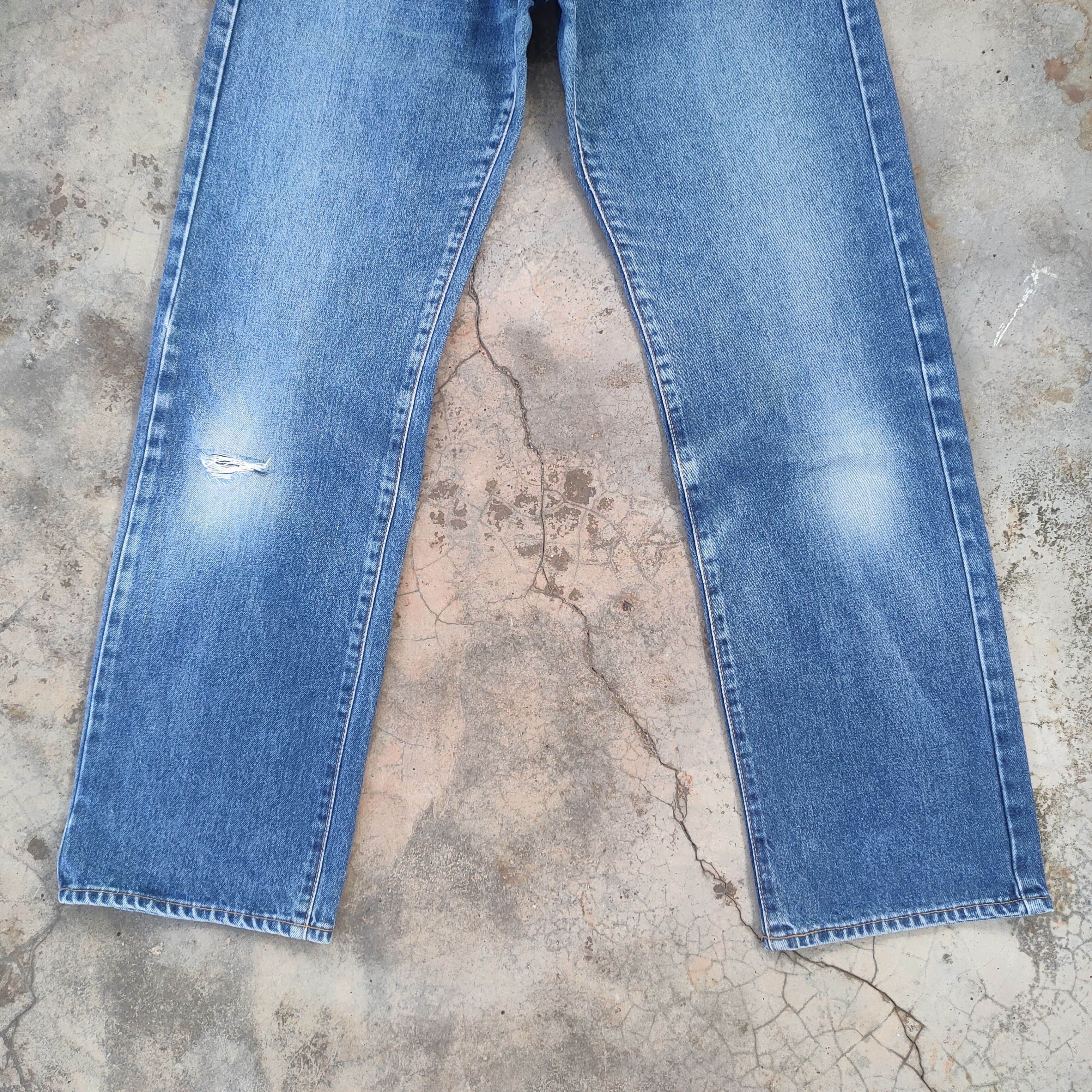 Warehouse W27 VINTAGE WAREHOUSE FADED BLUE WASH JEAN PANTS Size US 27 - 3 Thumbnail