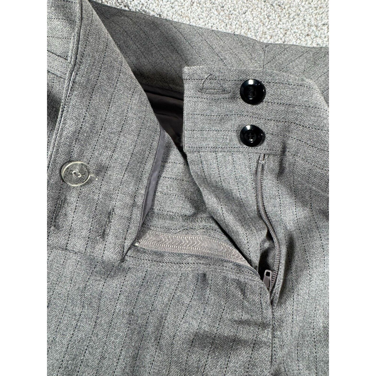 Other AB Studio Pants Womens Size 8 Office Career Chic Pinstripe Size 30" / US 8 / IT 44 - 2 Thumbnail
