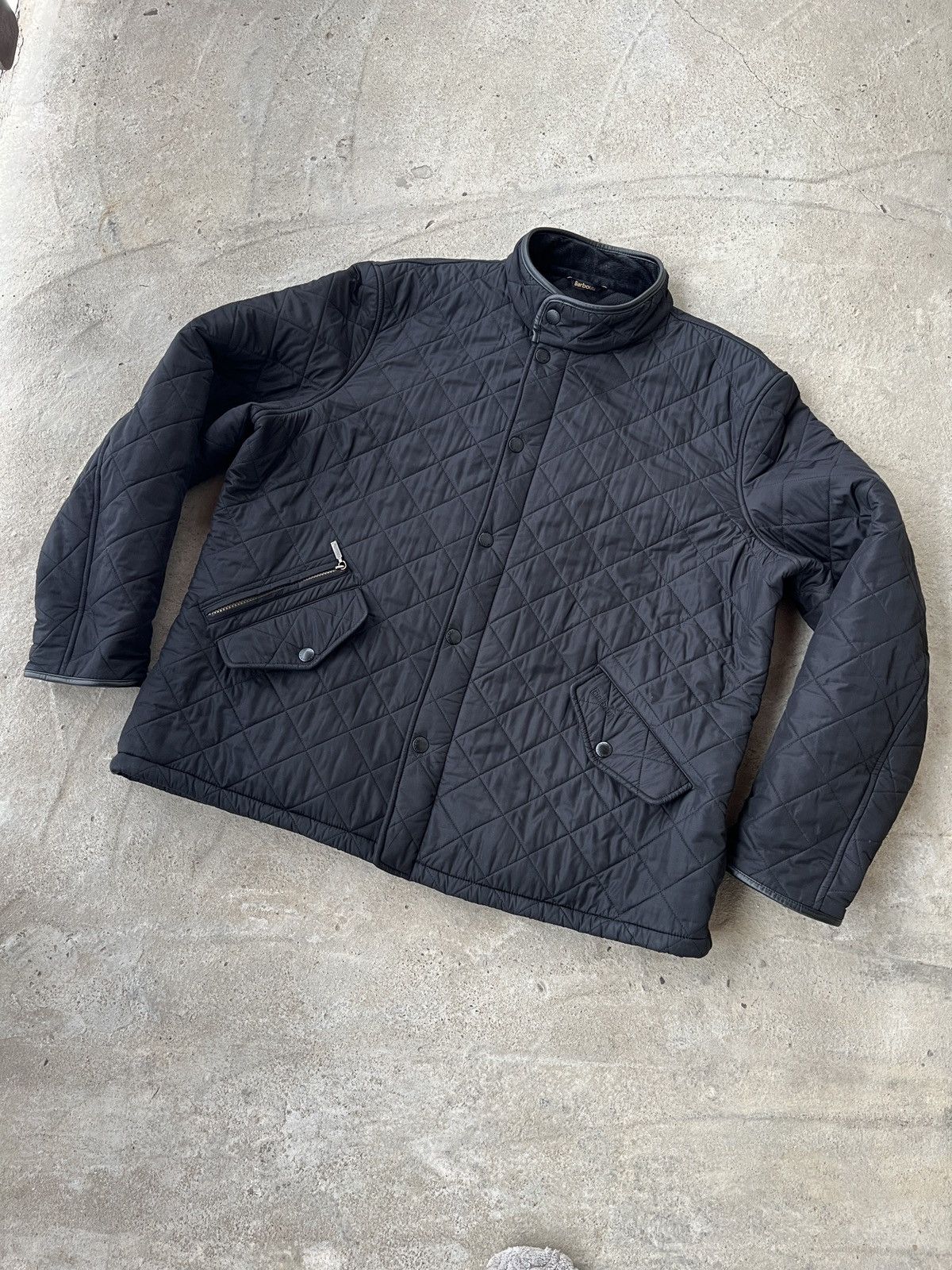 Barbour Powell Quilted Black Field Jacket