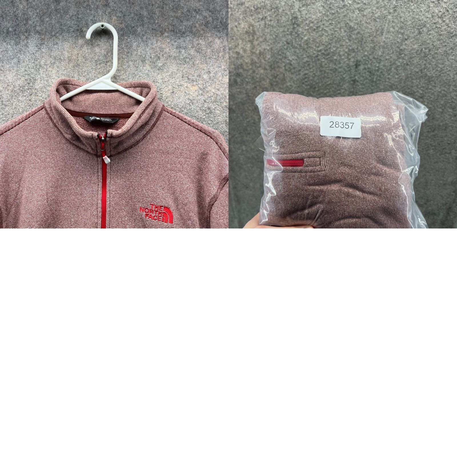 The North Face VINTAGE The North Face Sweater Mens Large Red Quarter Zip Fleece Pullover Embroidery Size US L / EU 52-54 / 3 - 9 Thumbnail