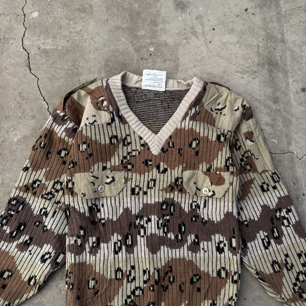 20471120 Vintage Military V-neck Army Arabian USA Sweater Raf simons Size US S / EU 44-46 / 1 - 3 Thumbnail