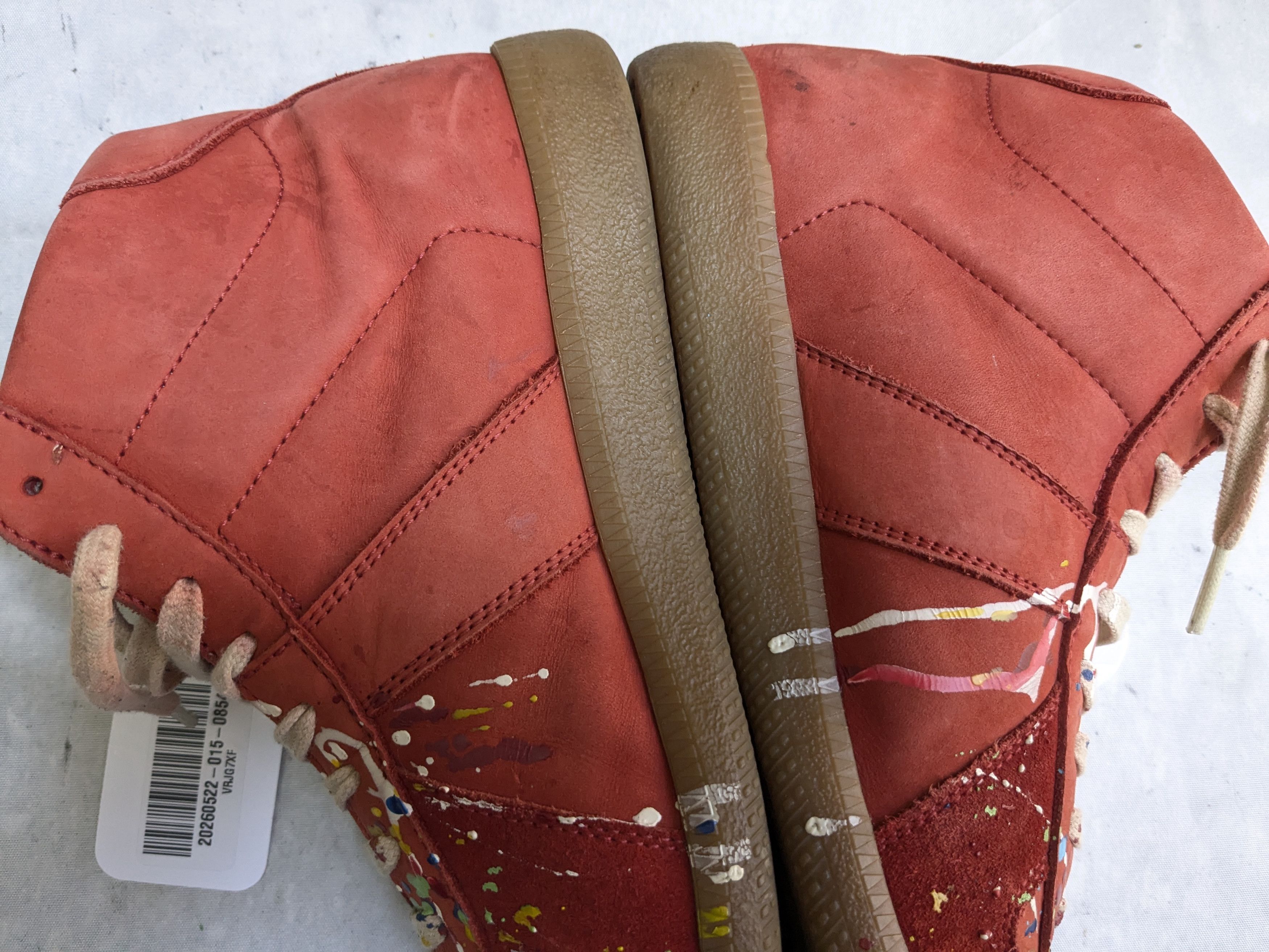 Maison Margiela Maison Margiela Replica GAT Red Paint Splatter 9 42 High Top Size US 9 / EU 42 - 11 Thumbnail