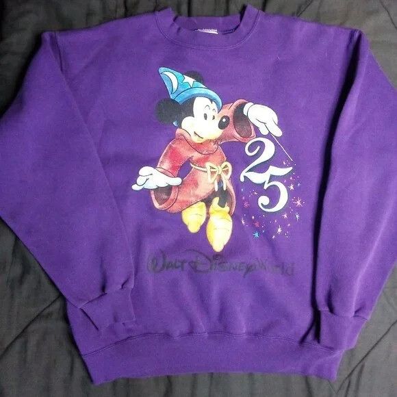 Mickey Inc Vintage Disney Wizard Mickey Crewneck Sweatshirt Size US M / EU 48-50 / 2 - 2 Thumbnail