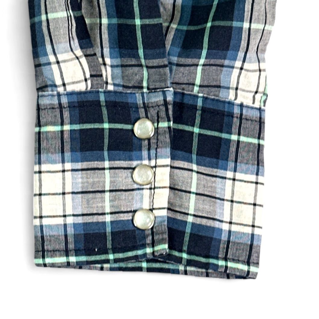 Vintage VINTAGE Rustler Western Shirt XL ADULT Blue Plaid Long Sleeve 90s Cowboy Snap Button-Up Size US XL / EU 56 / 4 - 7 Thumbnail