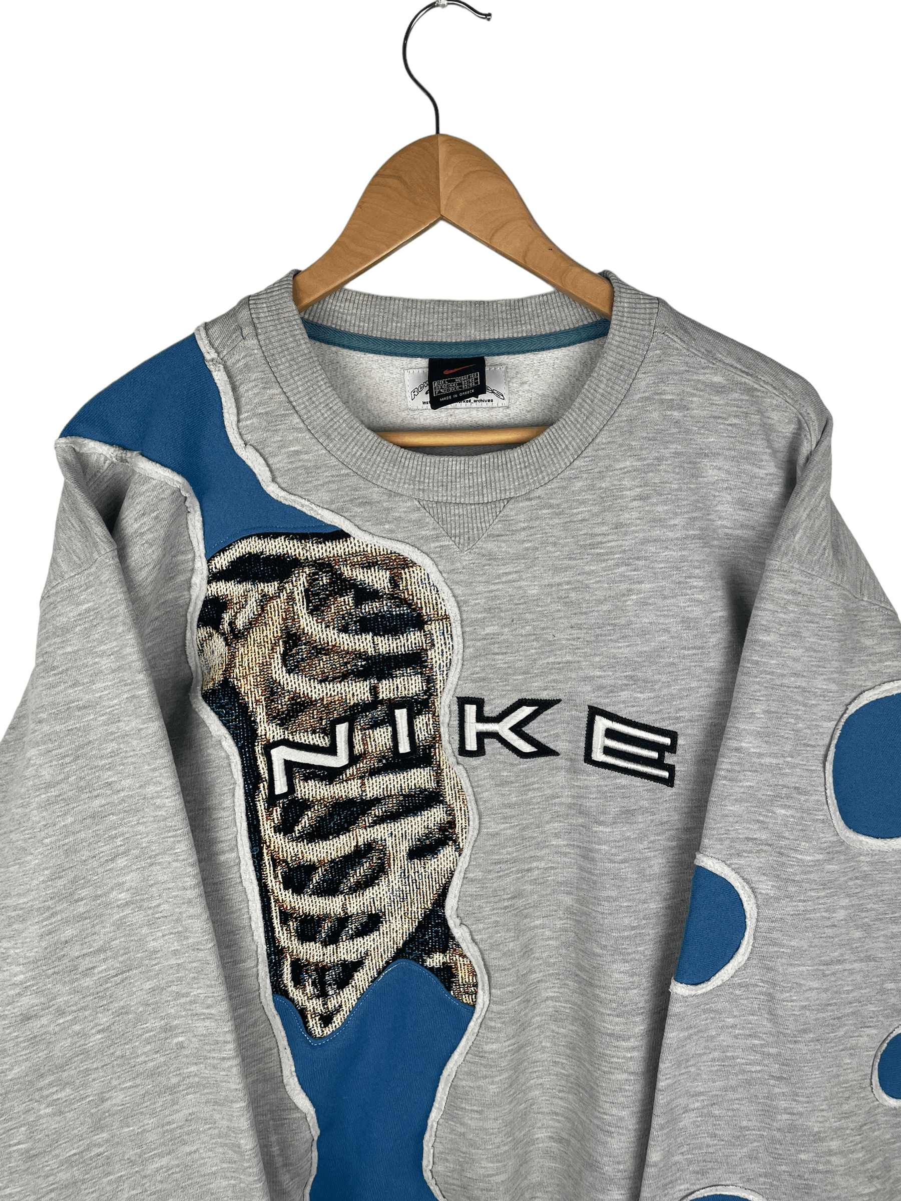 Nike Nike Custom (Skeleton) Vintage Sweatshirt Size US XL / EU 56 / 4 - 3 Thumbnail