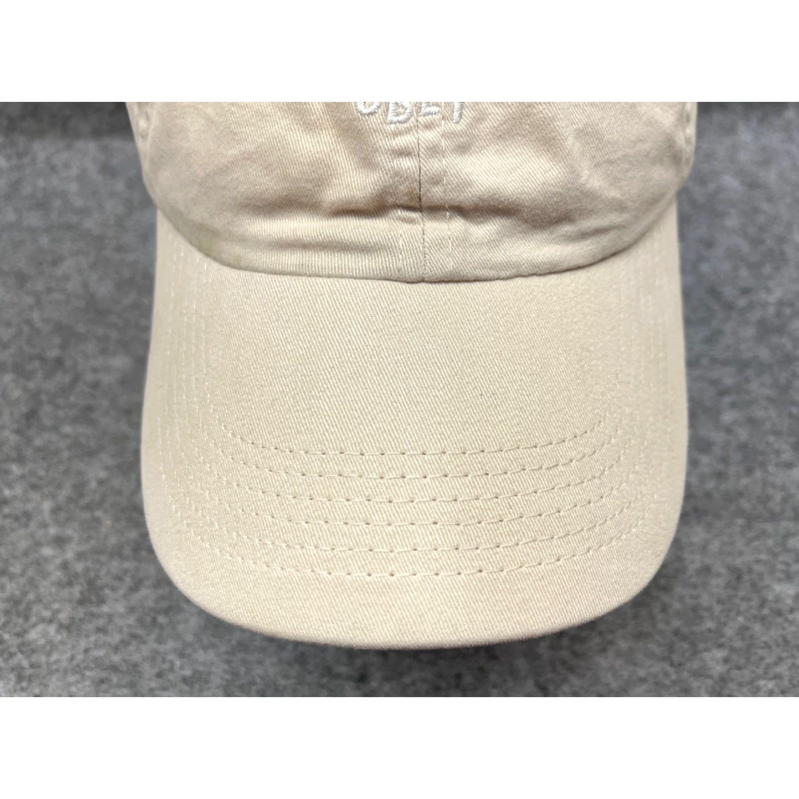 Obey OBEY Baseball Cap Adjustable Adult One Size Ivory Cotton Twill Aloha Beach Unisex Size ONE SIZE - 3 Thumbnail