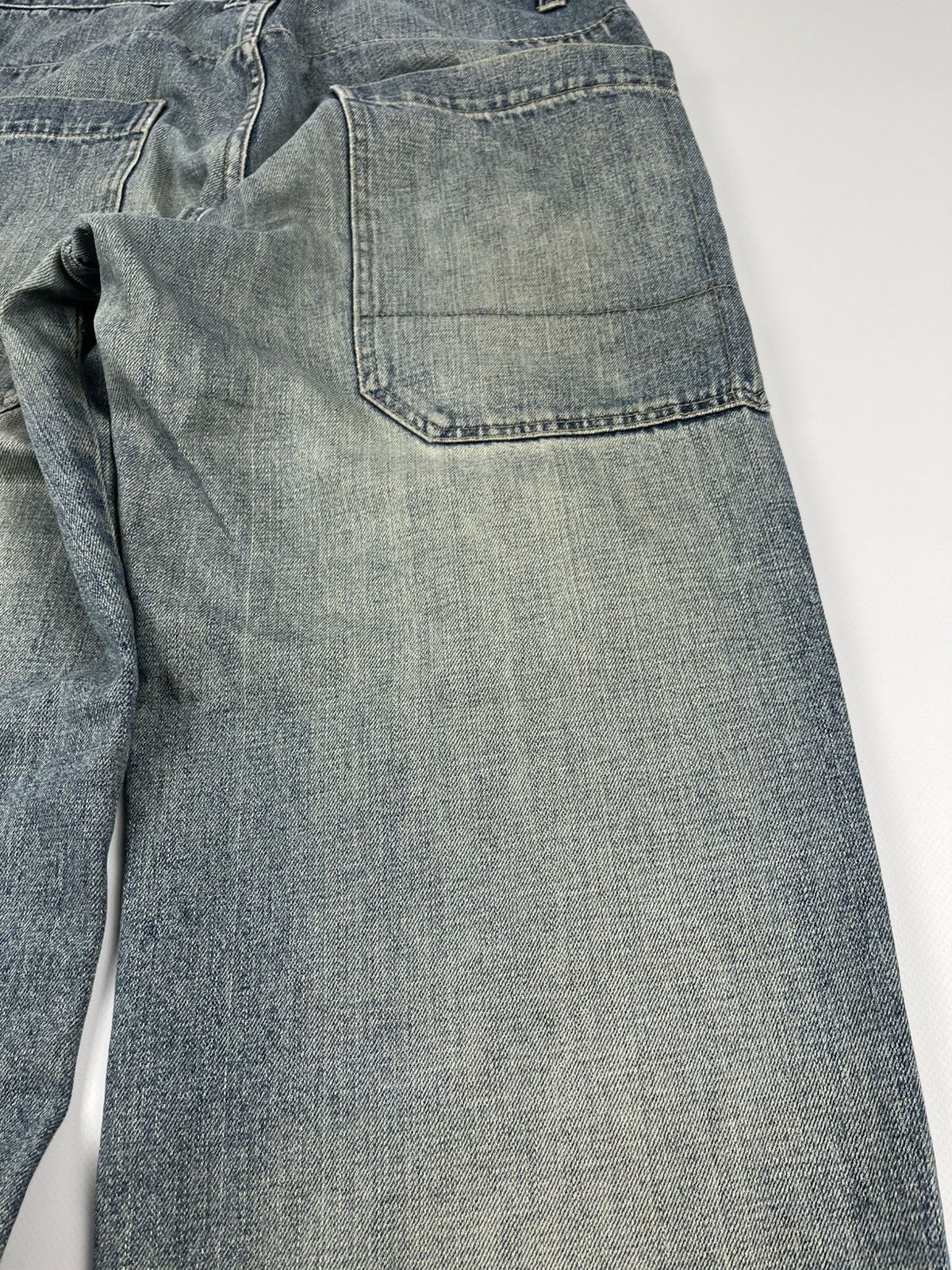 Ecko Unltd. × JNCO × Japanese Brand Vintage Faded Baggy Distressed Jeans Ed Hardy Style Denim Y2K Size US 30 / EU 46 - 20 Thumbnail