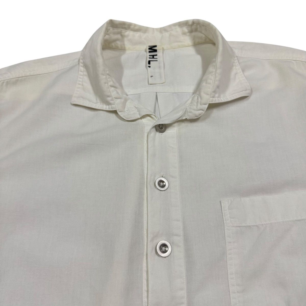 Margaret Howell MHL Margaret Howell Pullover Steal Button Military Shirt Size US L / EU 52-54 / 3 - 5 Thumbnail