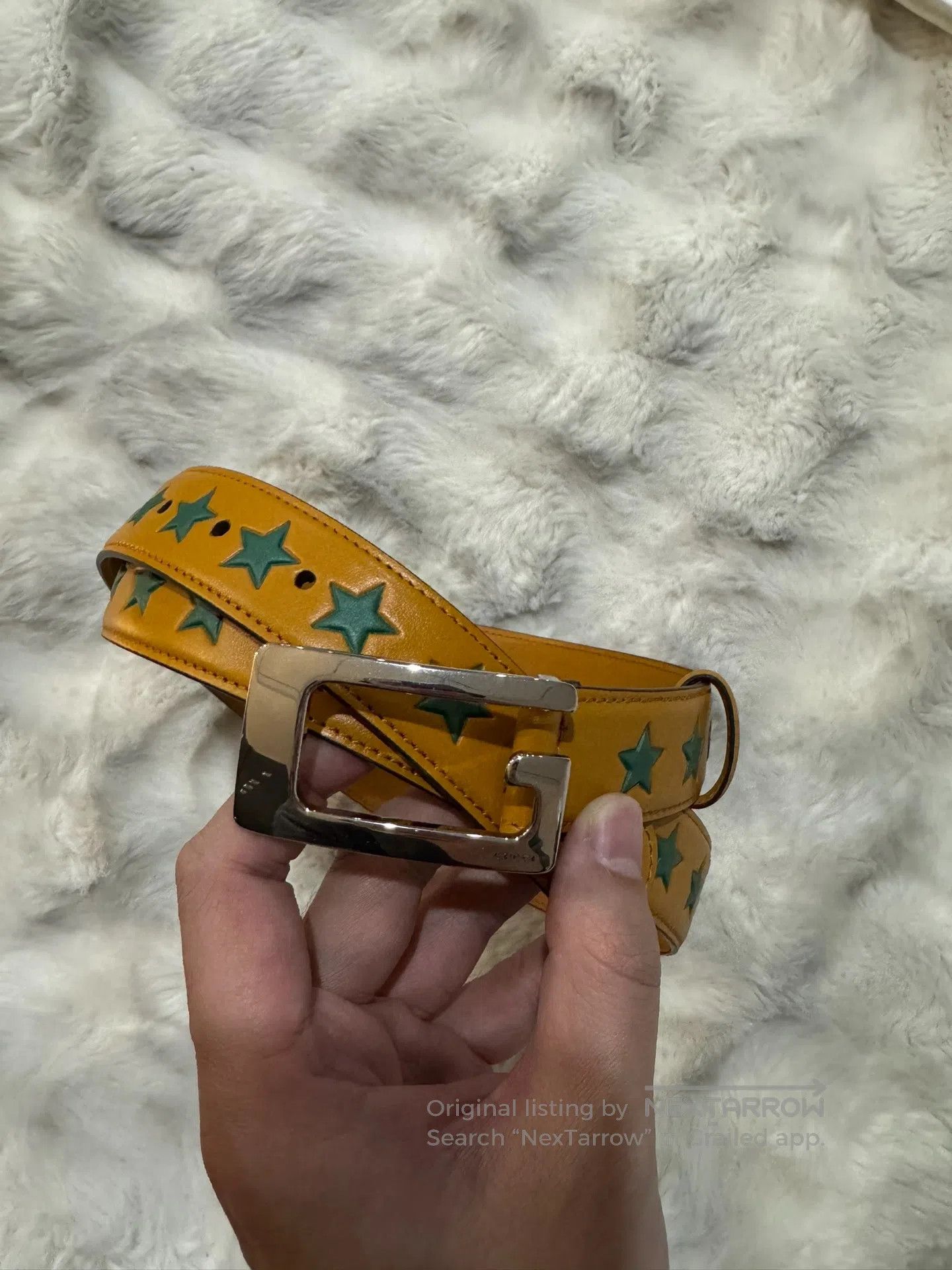 Gucci Guicci Men's Belt with Stars| Size ONE SIZE - 2 Thumbnail