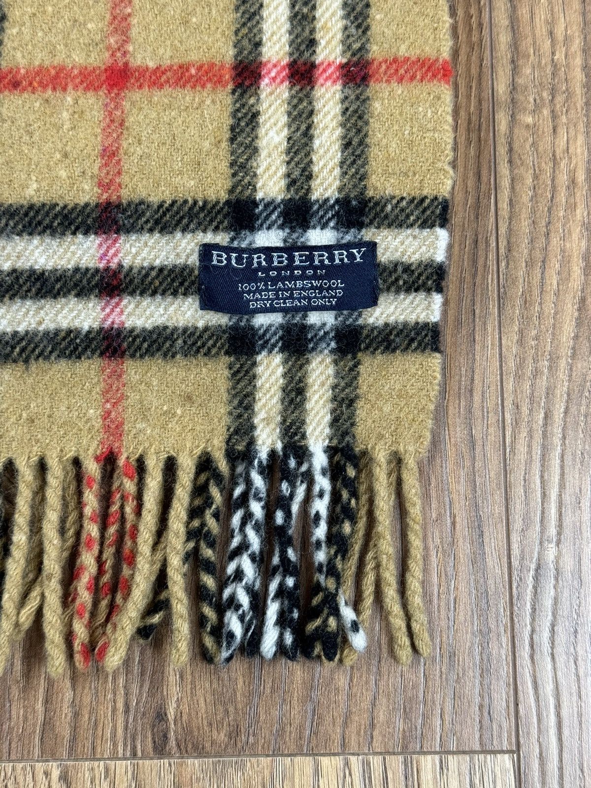 Burberry Vintage wool scarf Burberry’s 90s original luxury item Size ONE SIZE - 3 Thumbnail