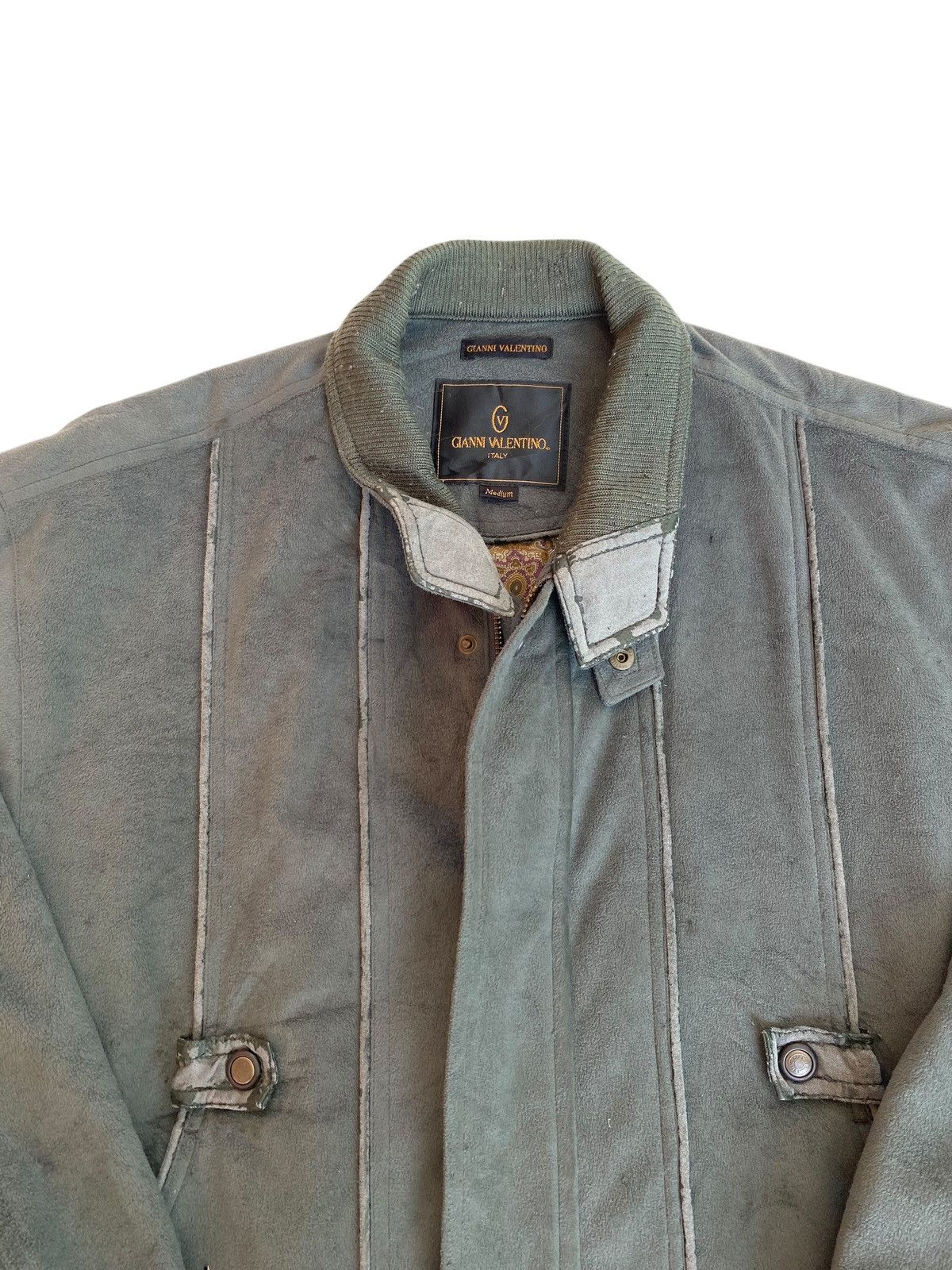 Vintage Vtg Gianni Valentino Bomber Jacket Size US M / EU 48-50 / 2 - 3 Thumbnail