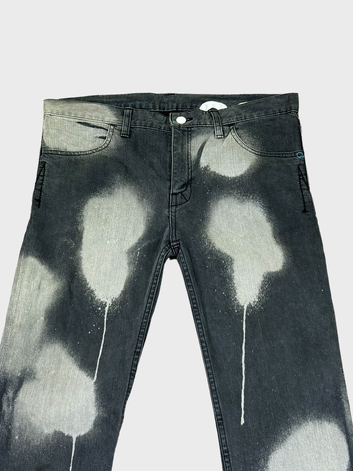 Japanese Brand MACKDADDY Japan Acid Washed Style Denim Pants Size US 35 - 3 Thumbnail