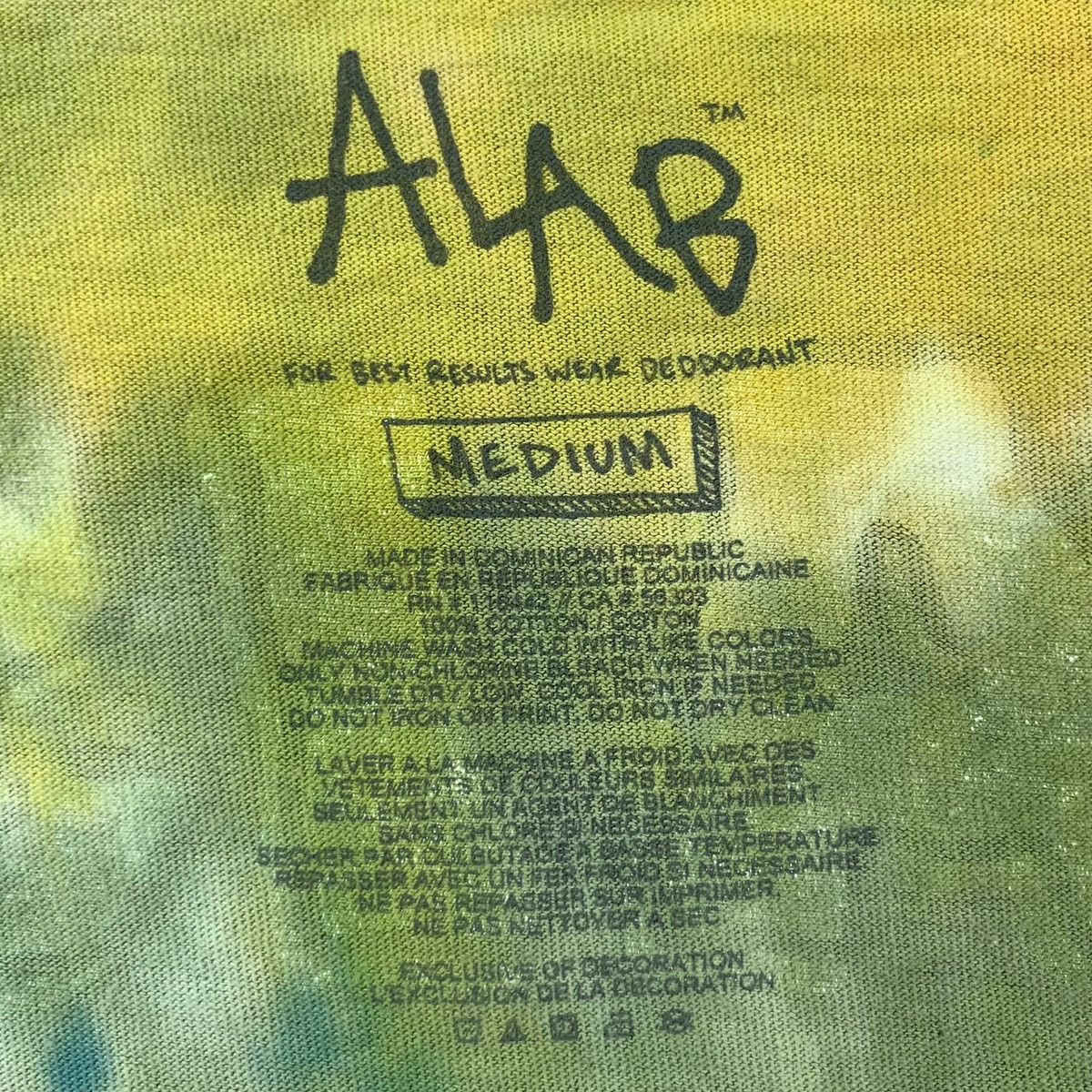 A.LAB ALAB DAISY GANG Floral Skate Minus One Tie Dye Tee Shirt Size US M / EU 48-50 / 2 - 6 Thumbnail