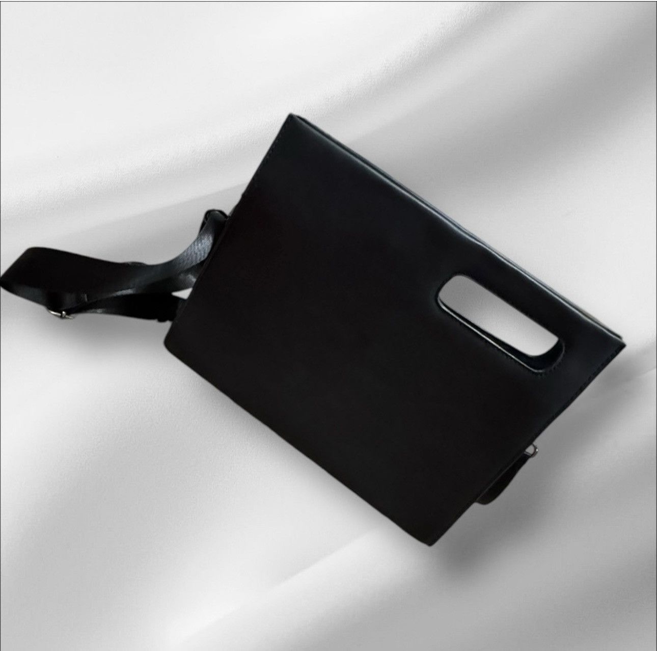 Other Up cycled unisex black handbag clutch cross body Size ONE SIZE - 7 Thumbnail