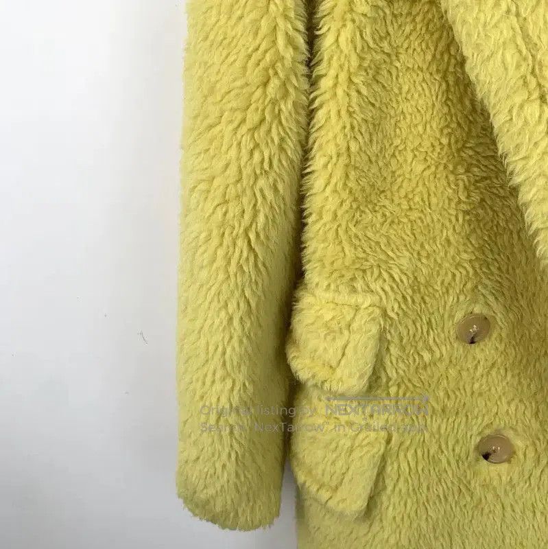 Max Mara MaxMara Yellow Women's Coat in Size S . Size S / US 4 / IT 40 - 4 Thumbnail