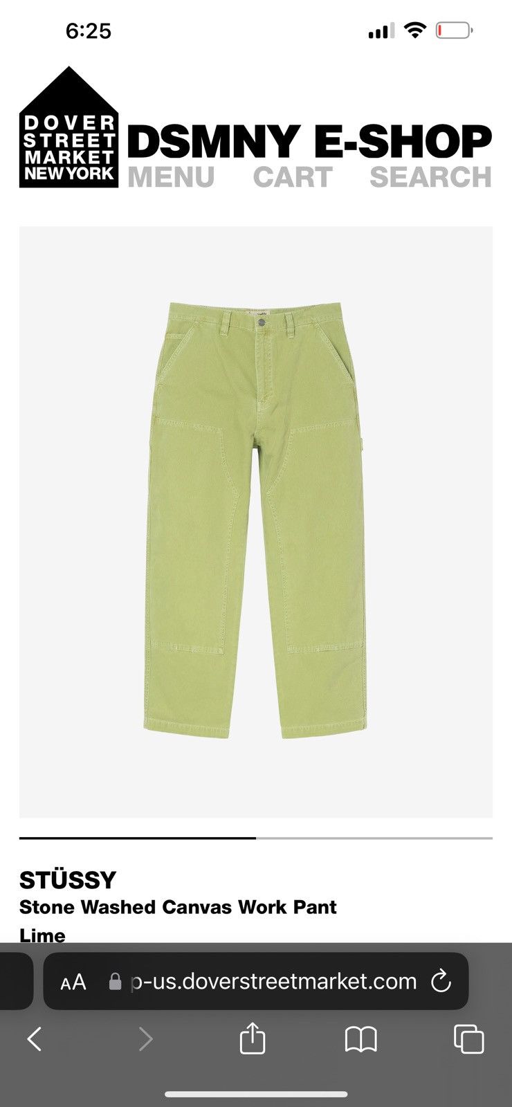 Stussy Stussy Work Pant Canvas Double Knee Baja Print | Grailed