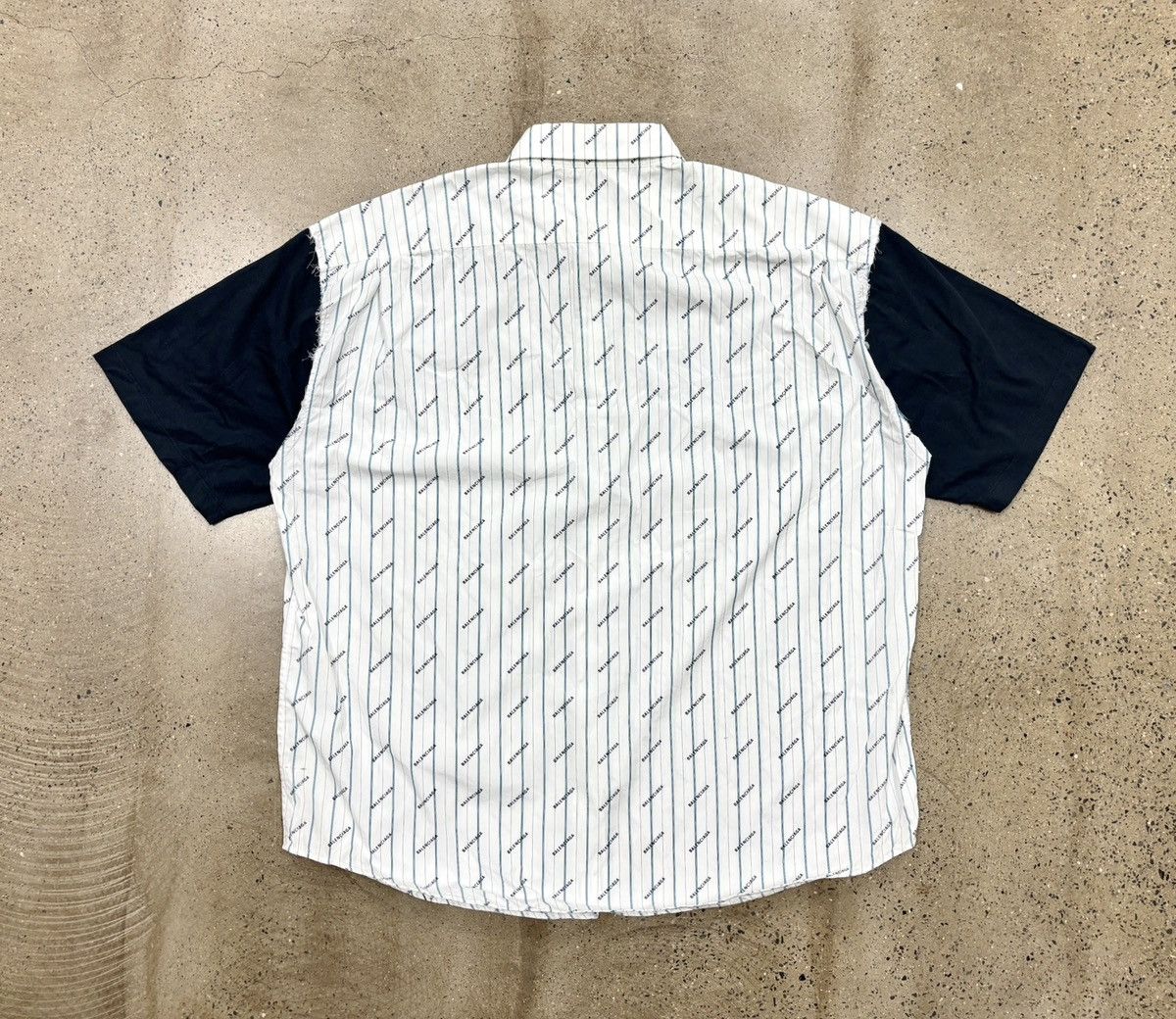 Balenciaga Balenciaga Patchwork Shirts Size US XL / EU 56 / 4 - 6 Thumbnail