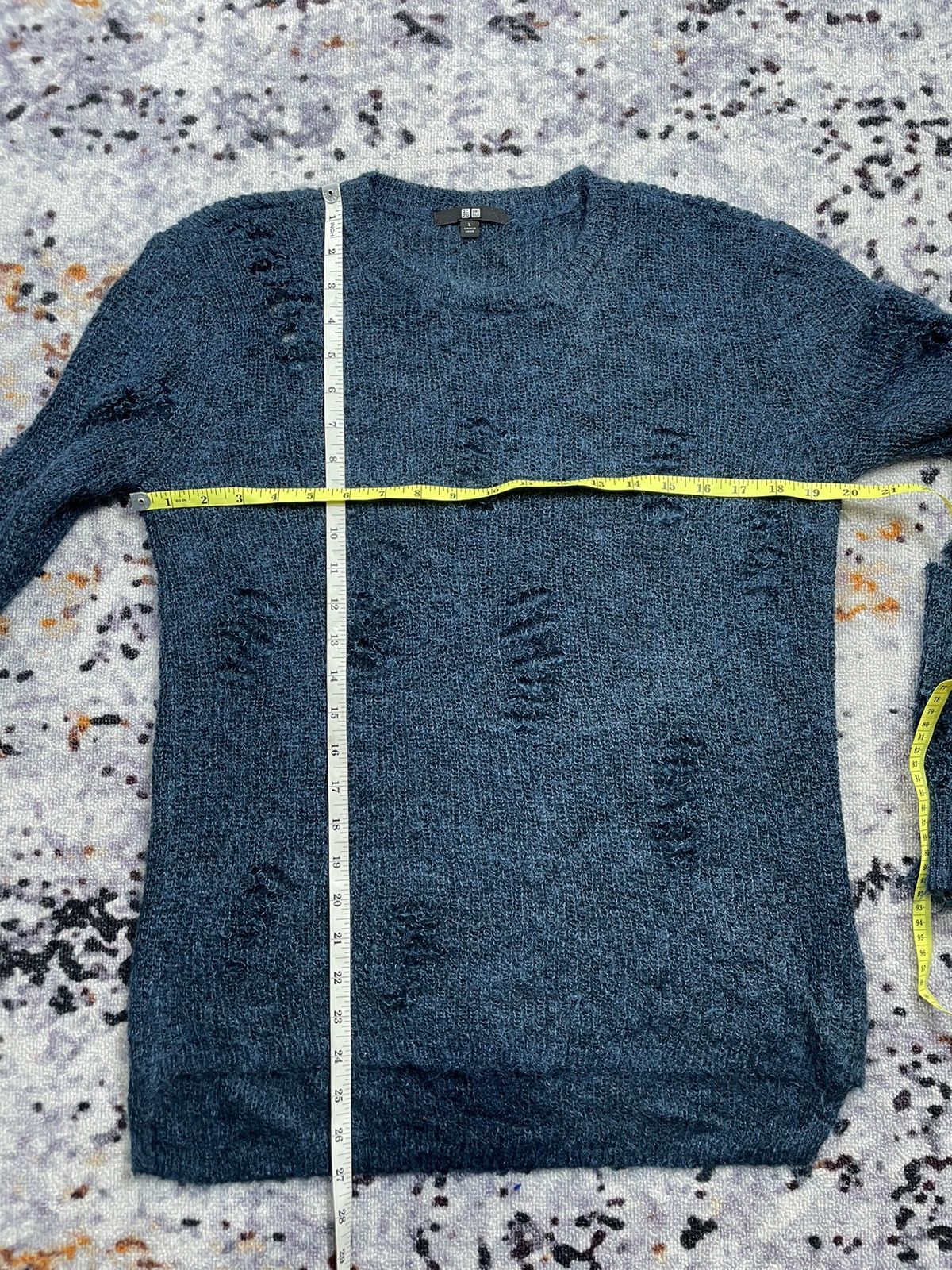 Beauty Beast × Hysteric Glamour × Japanese Brand Uniqlo Distressed Trashed knit Sweater ifsixstyle Size US L / EU 52-54 / 3 - 7 Thumbnail