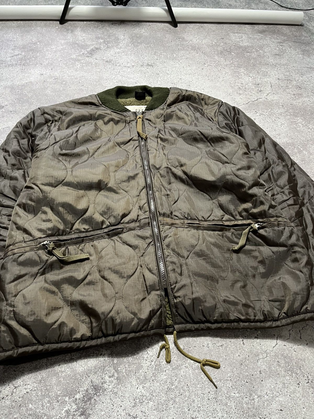 Japanese Brand Vintage Y2K SURPLUS TEX 75 Military Quilted jacket Size US XL / EU 56 / 4 - 4 Thumbnail