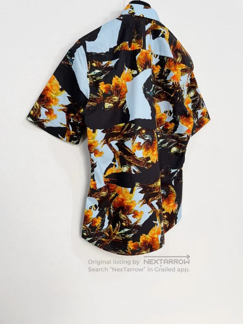 Givenchy Givenchy Size39 Men's Rooster Print All Cotton Short Sleeve Size US M / EU 48-50 / 2 - 7 Thumbnail