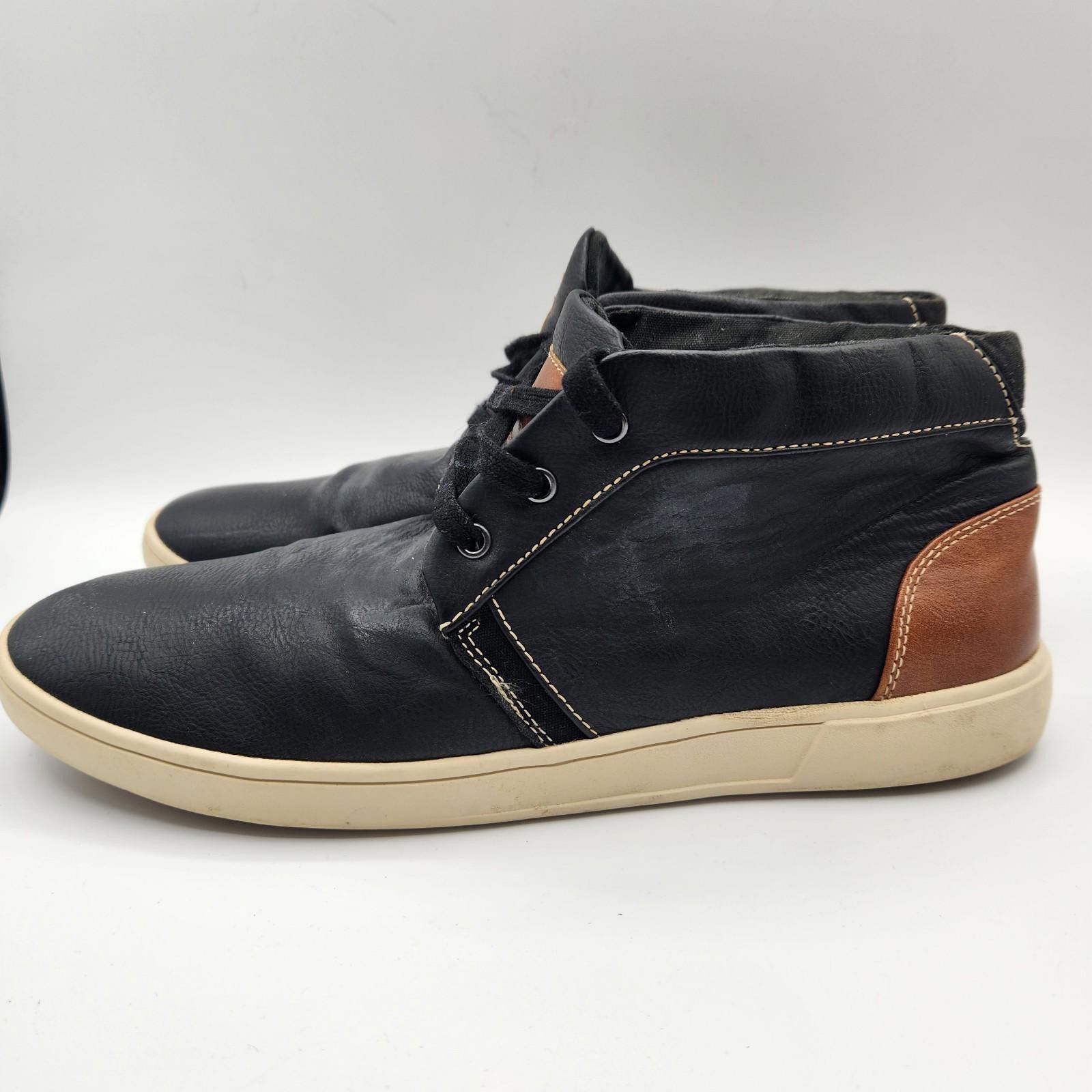 Steve Madden Steve Madden Kobe Black Brown Leather Shoes Size 10 Size US 10 / EU 43 - 5 Thumbnail