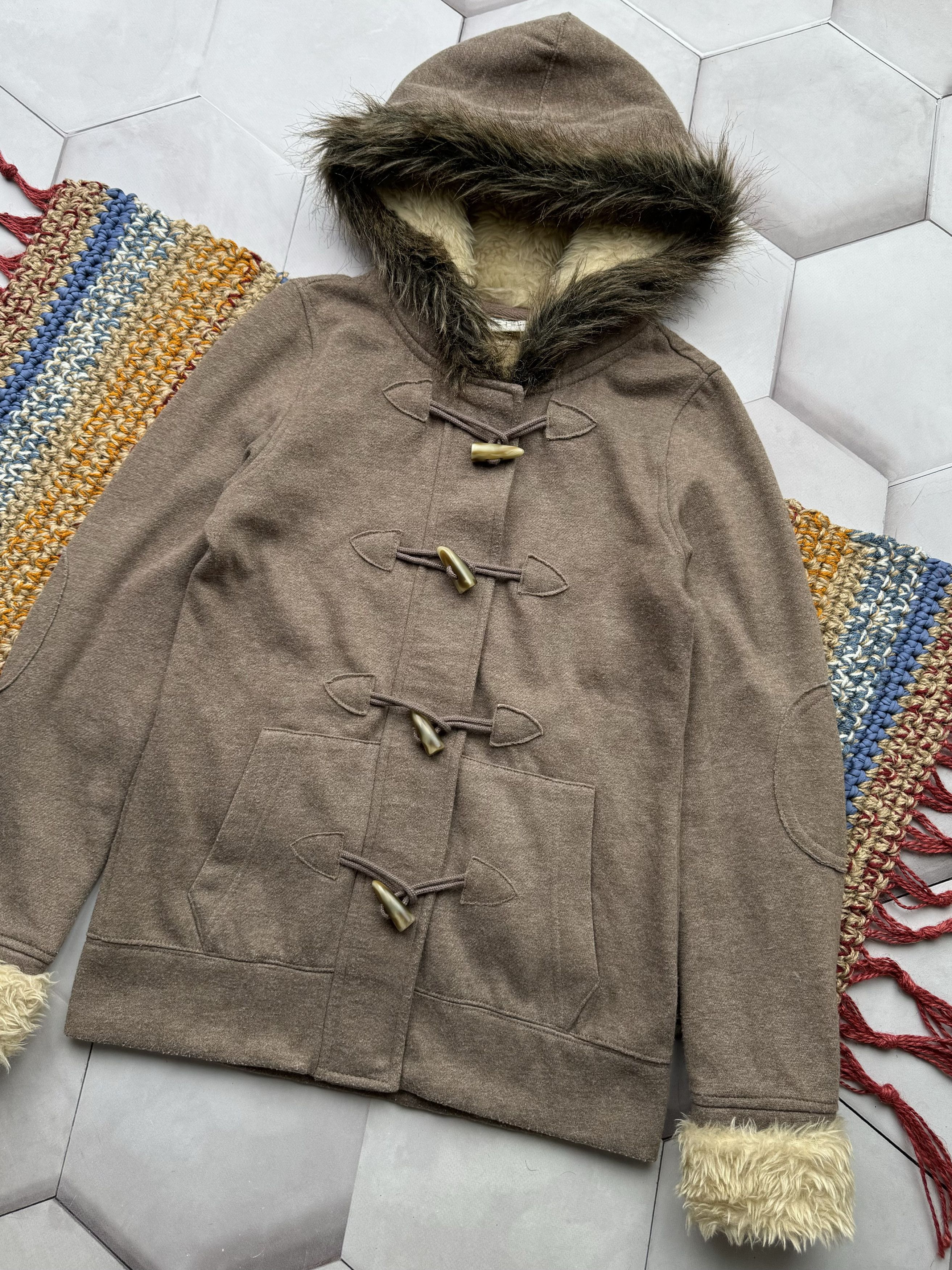 Vintage Vintage Hoodie With Faux Fur Details (E4) Size XS / US 0-2 / IT 36-38 - 3 Thumbnail