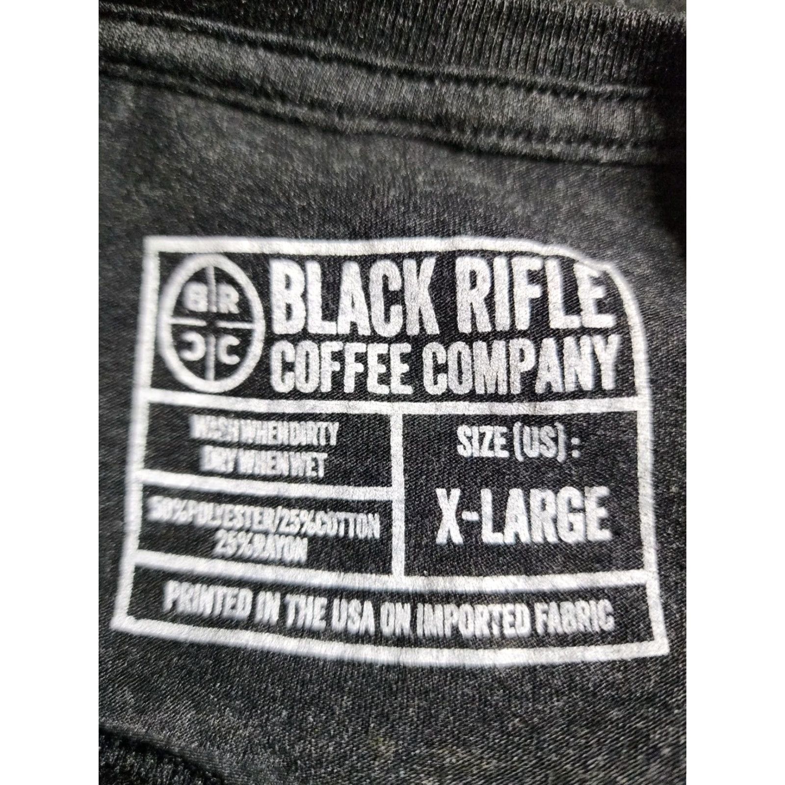 Doublet Black Rifle Coffee Company T Shirt Mens XL Coffee or Die Double Sided Size US XL / EU 56 / 4 - 5 Thumbnail
