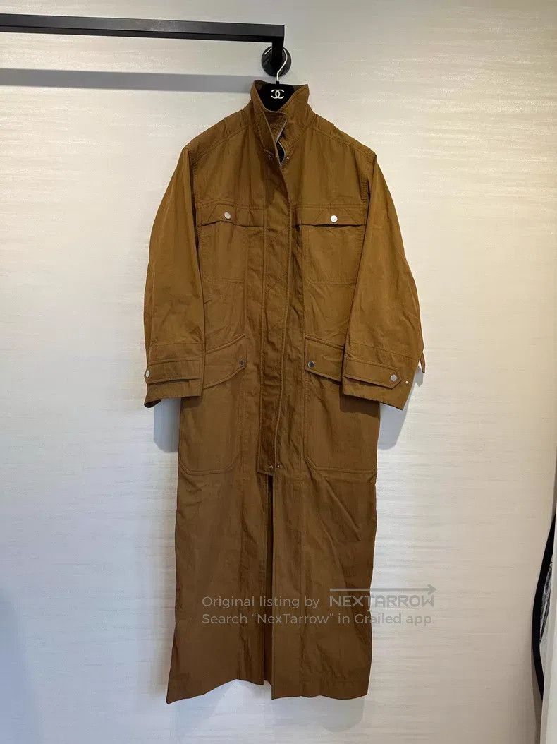 Hermes Hermes 26 Spring/Summer Caramel Color Trench Coat Size XXS / US 00 / IT 34 - 1 Thumbnail