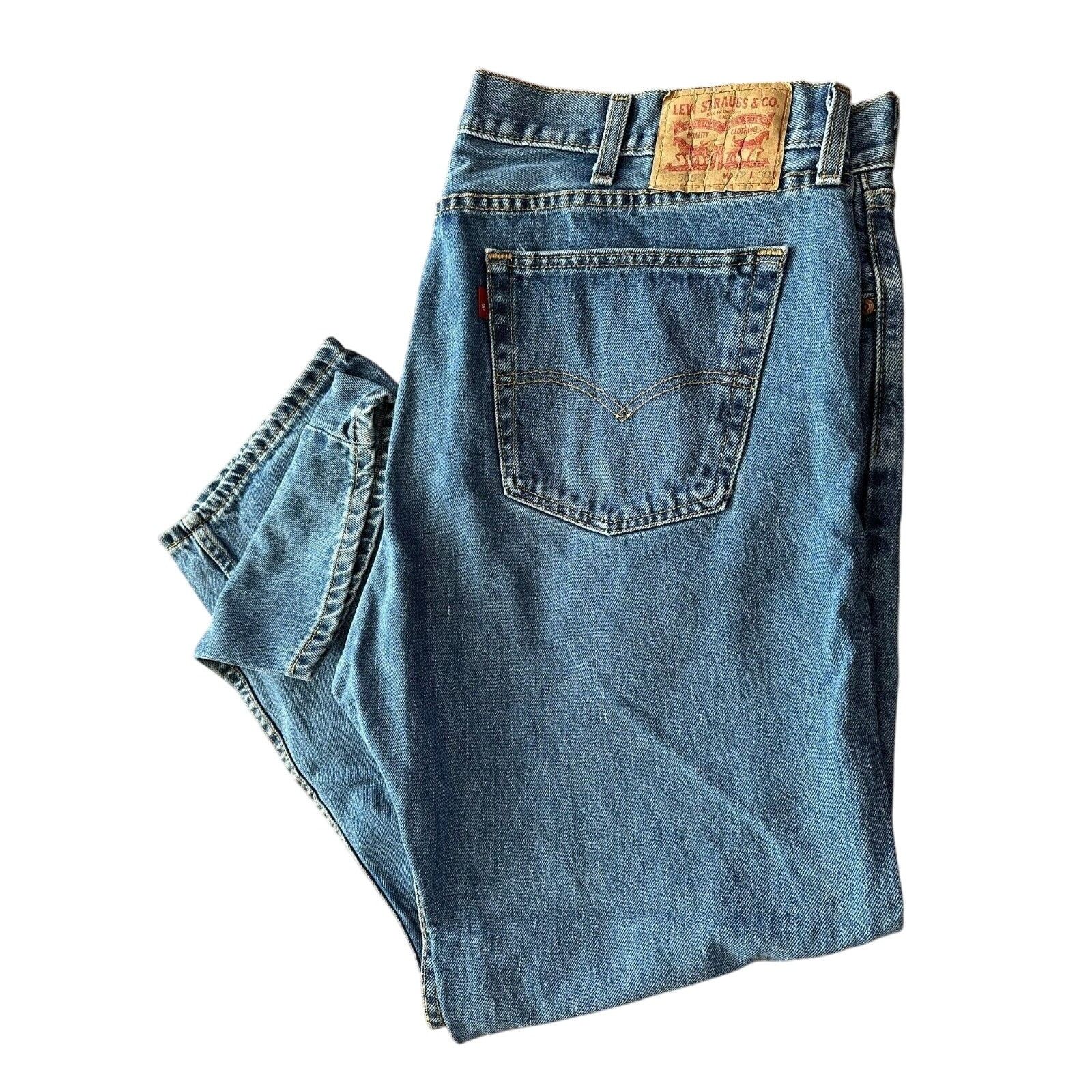 Levi's Levis 505 Regular Fit Blue Jeans 40x32 Clean NormcorpWestern Size US 40 / EU 56 - 1 Thumbnail