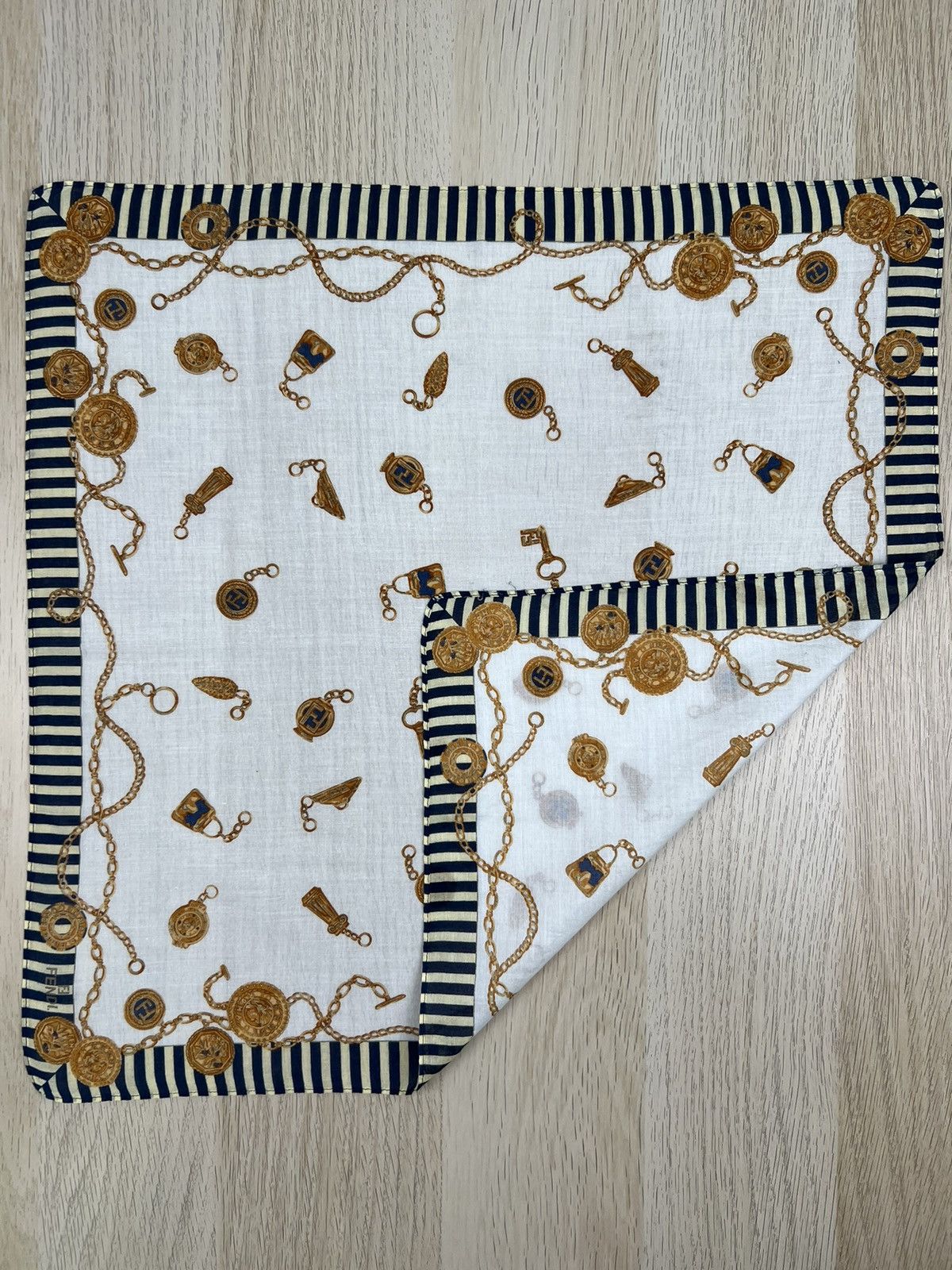 Fendi Fendi Handkerchief Neckerchief Bandana Pocketsquare Size ONE SIZE - 3 Thumbnail