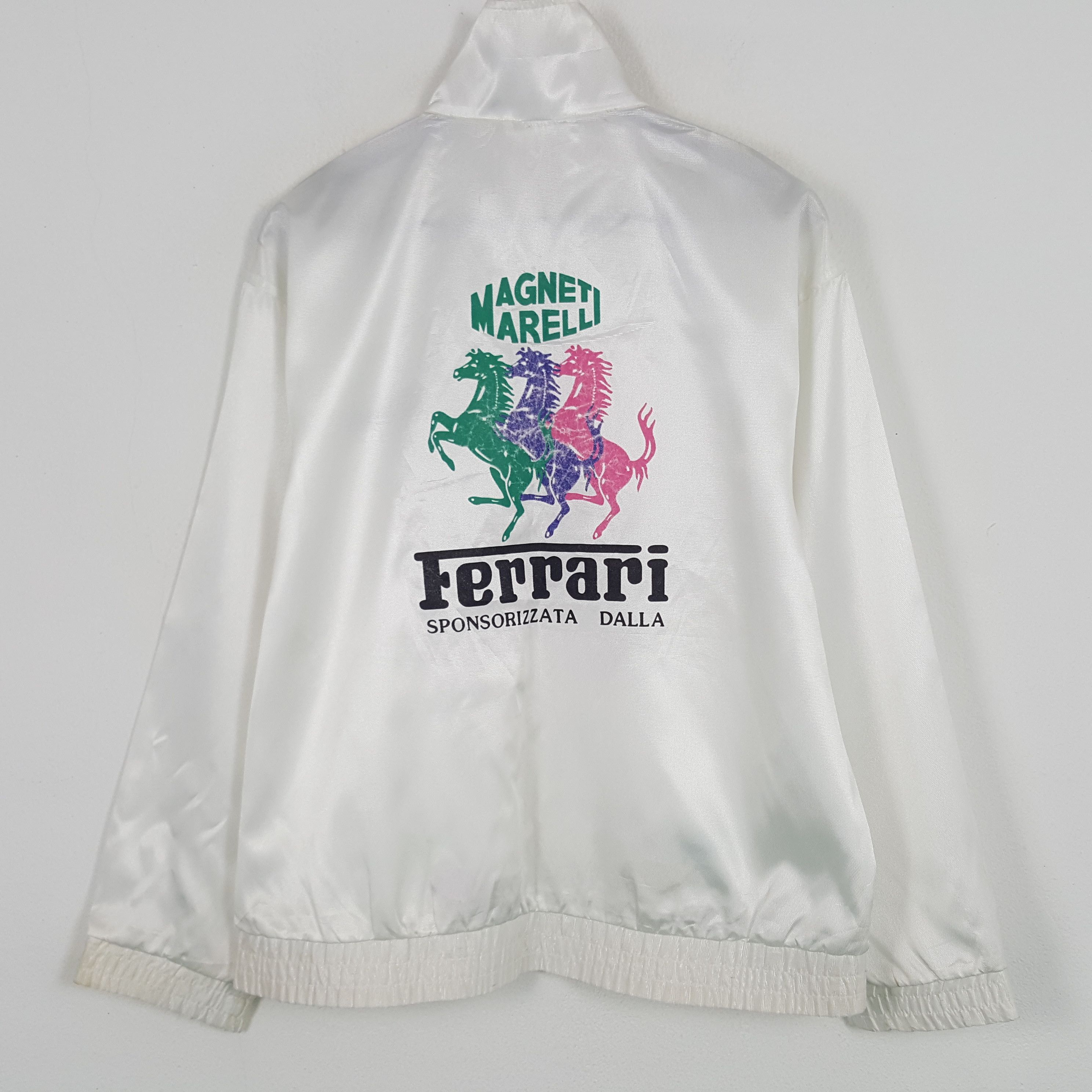 Ferrari × Vintage Vintage Ferrari Marelli Windbreaker Zipper Jacket Size US L / EU 52-54 / 3 - 1 Thumbnail