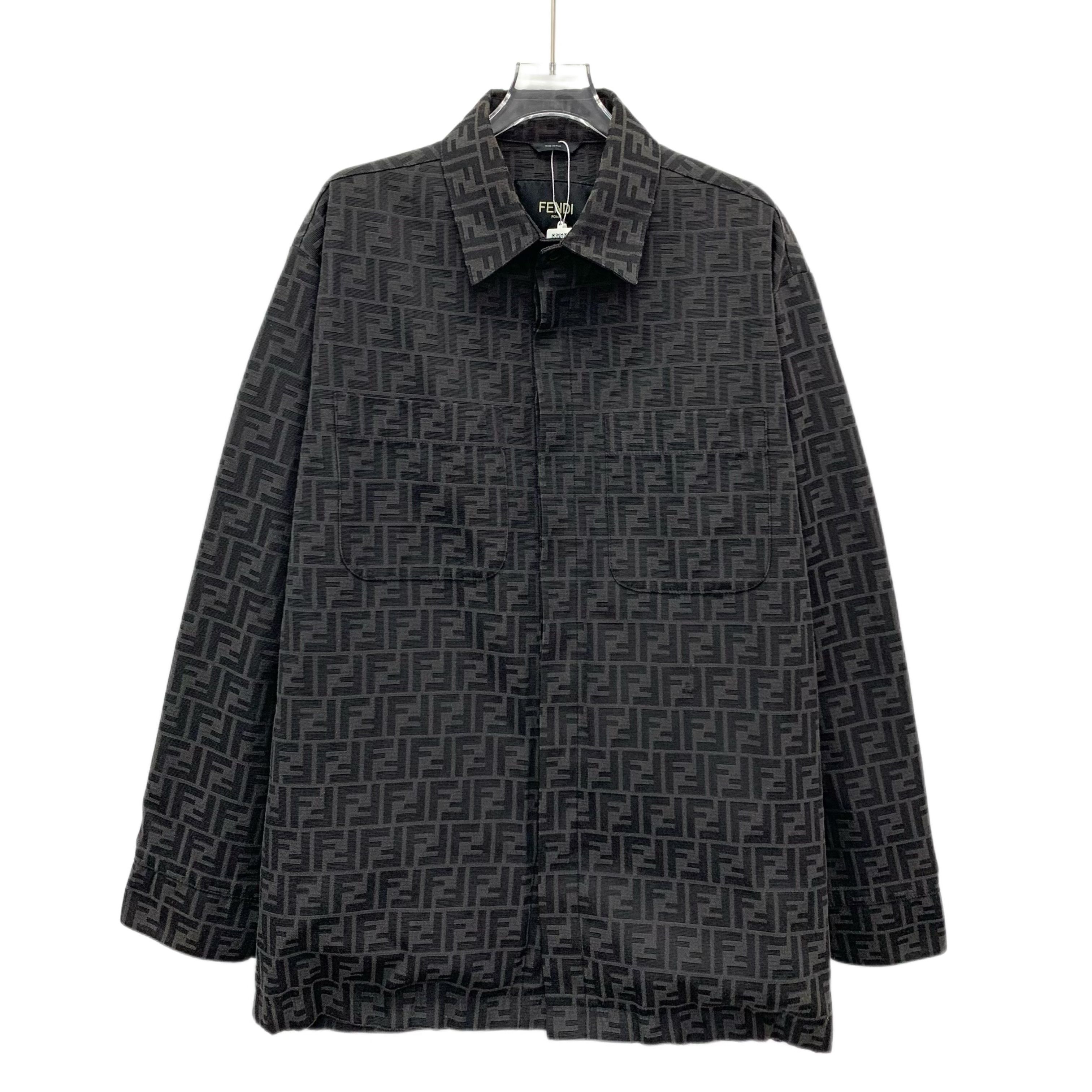 Fendi Fendi FF Monogram Shirt Black (54) Size US XL / EU 56 / 4 - 2 Thumbnail