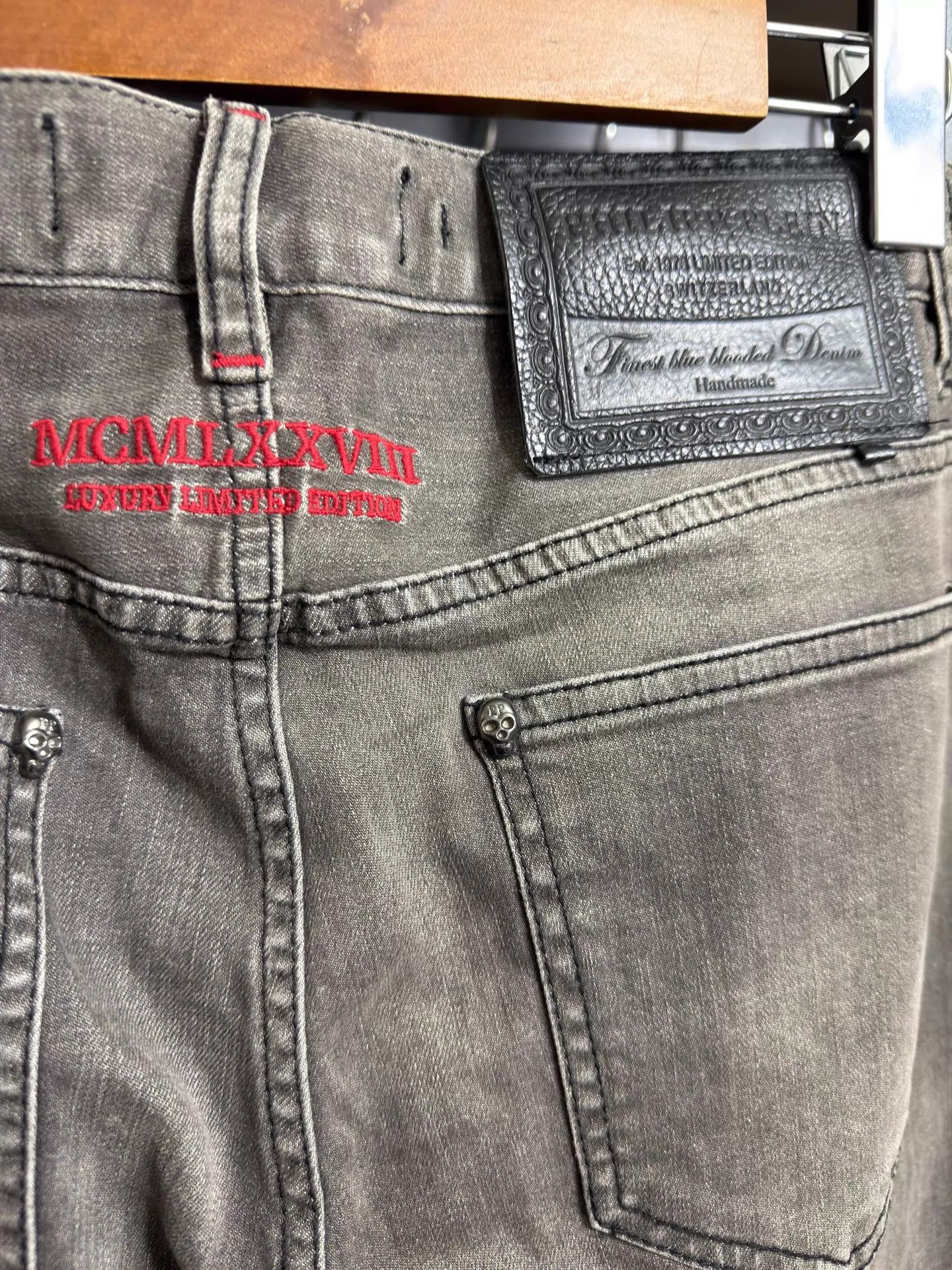 Philipp Plein Philipp Plein Deep Gray Slim Jeans 30-33 New With Tags Size US 32 / EU 48 - 6 Thumbnail