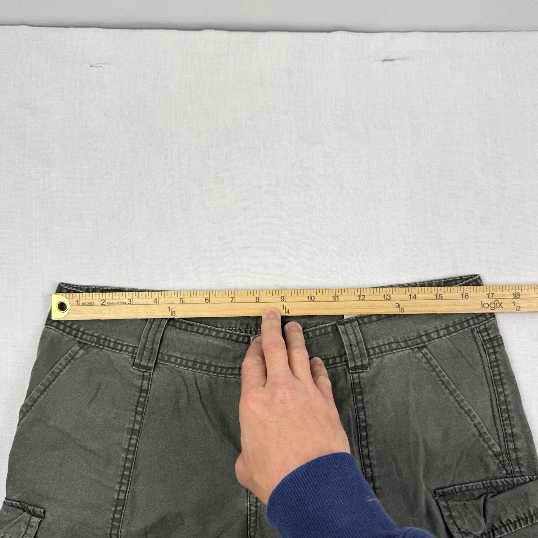 Vintage VINTAGE UNIONBAY Cargo Shorts Womens 11 Green Y2K Grunge Baggy 90s Size 32" / US 10 / IT 46 - 6 Thumbnail