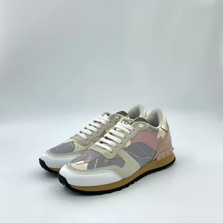 Valentino Valentino Camo Lace-Up Casual Flat Sneakers Size US 6 / IT 36 - 1 Thumbnail