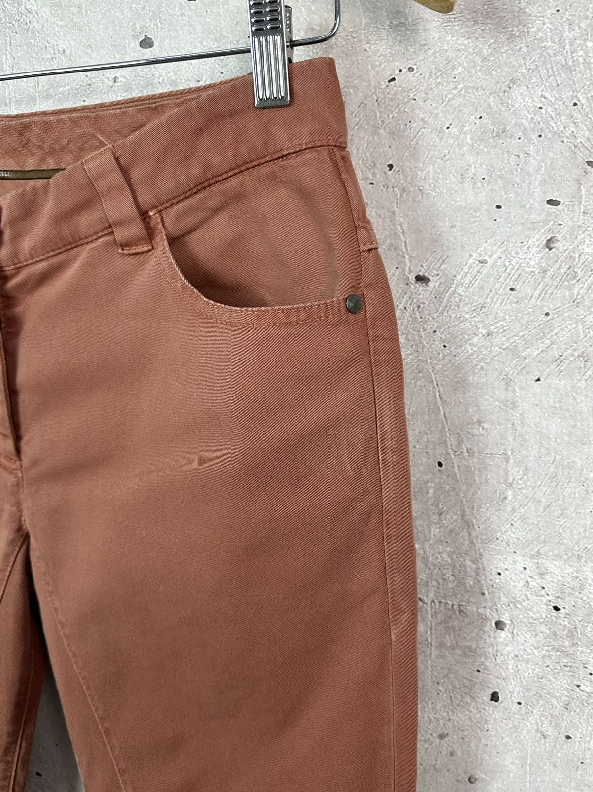 Brunello Cucinelli Brunello Cucinelli Made in Itay Brownish-Orange Pants Size 26" / US 2 / IT 38 - 4 Thumbnail