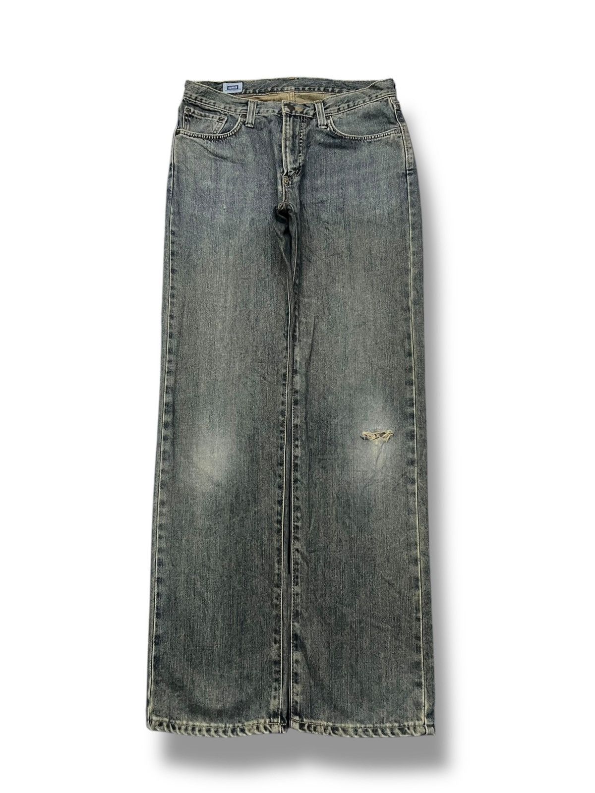 Edwin Vintage Edwin 403 Japan - Faded Wash, Distressed Denim Size US 33 - 2 Thumbnail