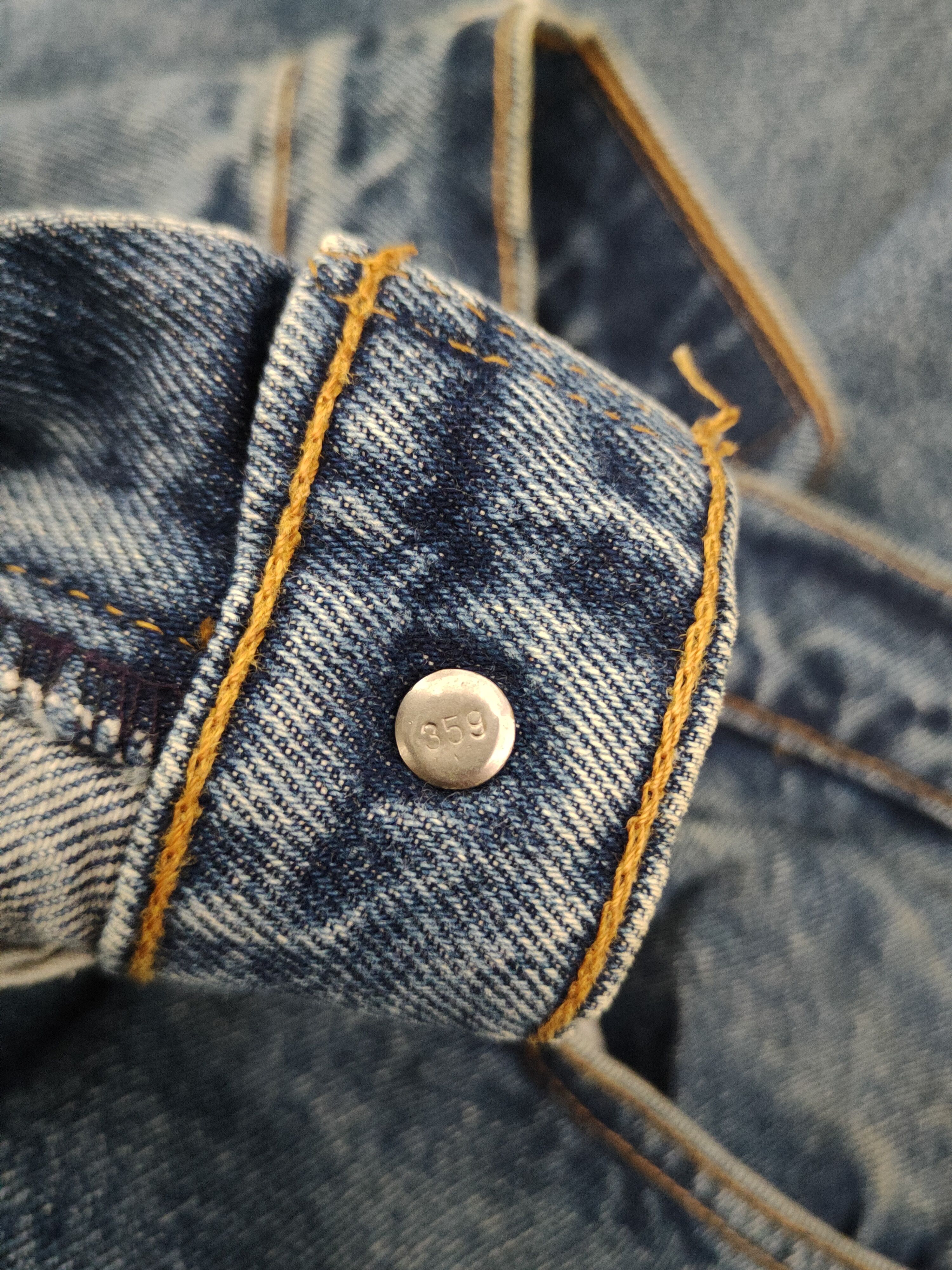 Levi's Levi's Blue Orange tab Distressed Ripped Jeans #S2838 Size US 29 - 16 Thumbnail