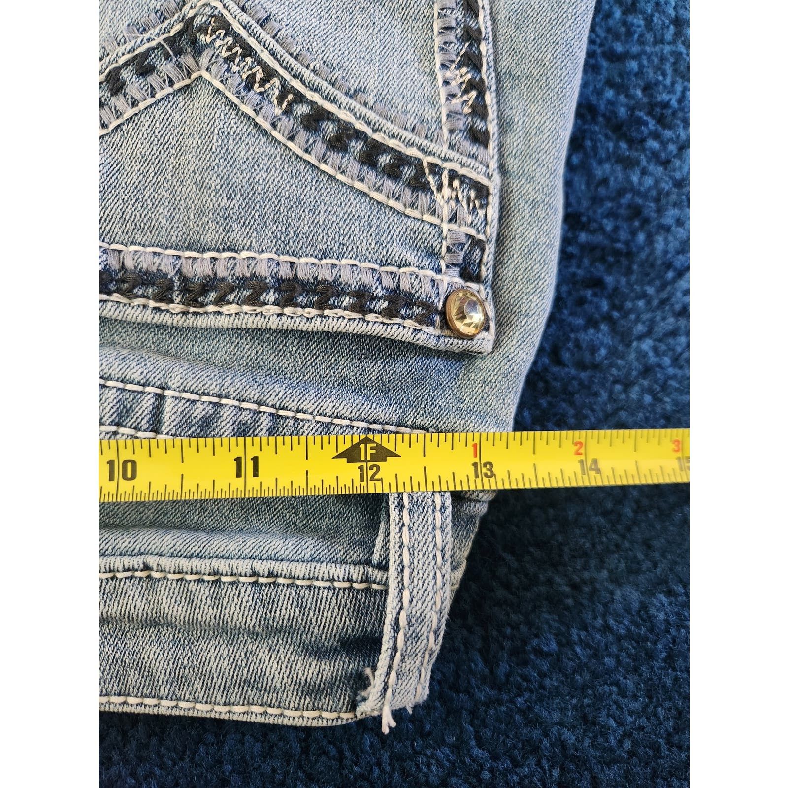 Other Shyanne Country Wide Leg Women's Light Wash Jeans 26Wx34L Size 26" / US 2 / IT 38 - 10 Thumbnail