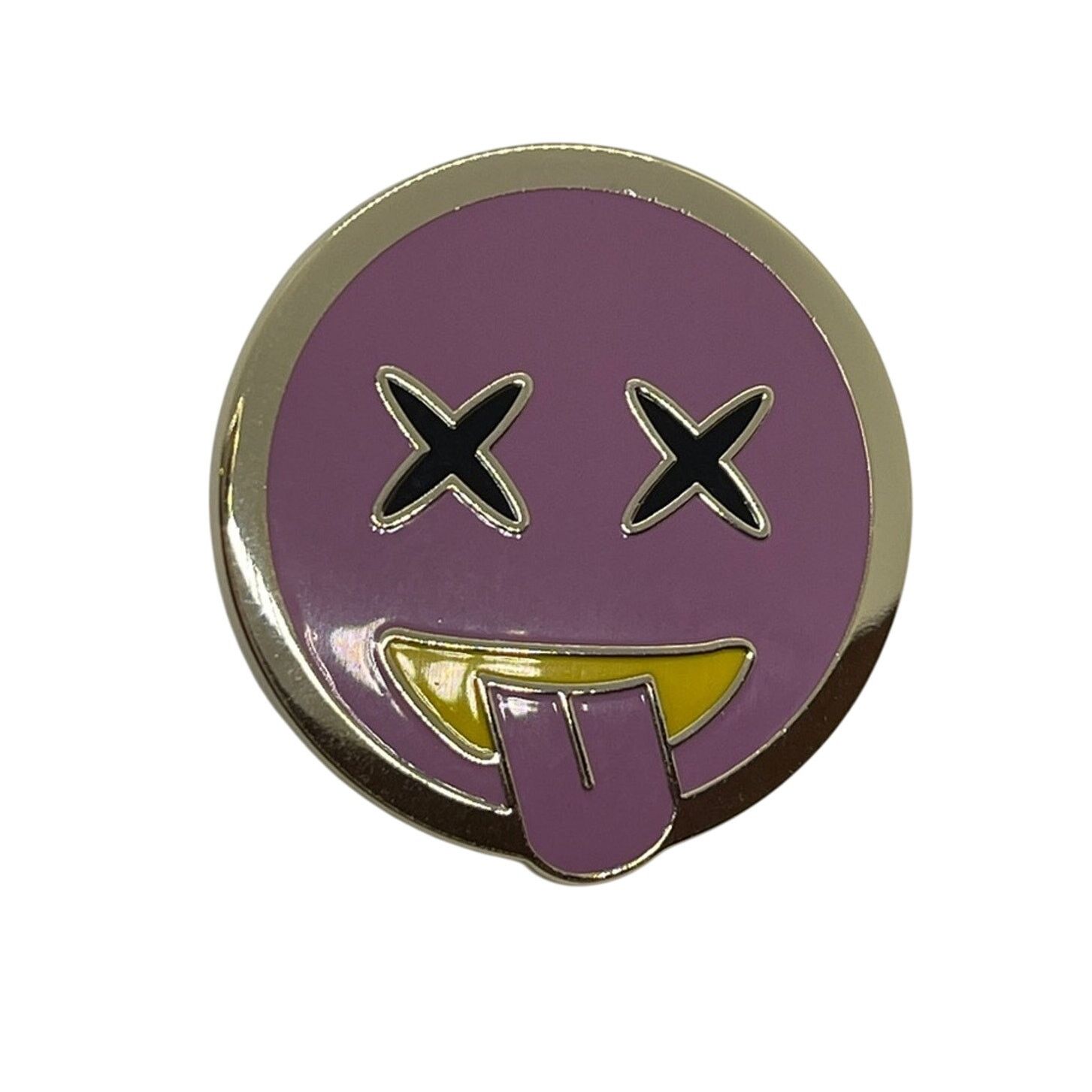 Coach Coach Enamel Decorative Pin - Pink Emoji Round 1" Size ONE SIZE - 1 Thumbnail