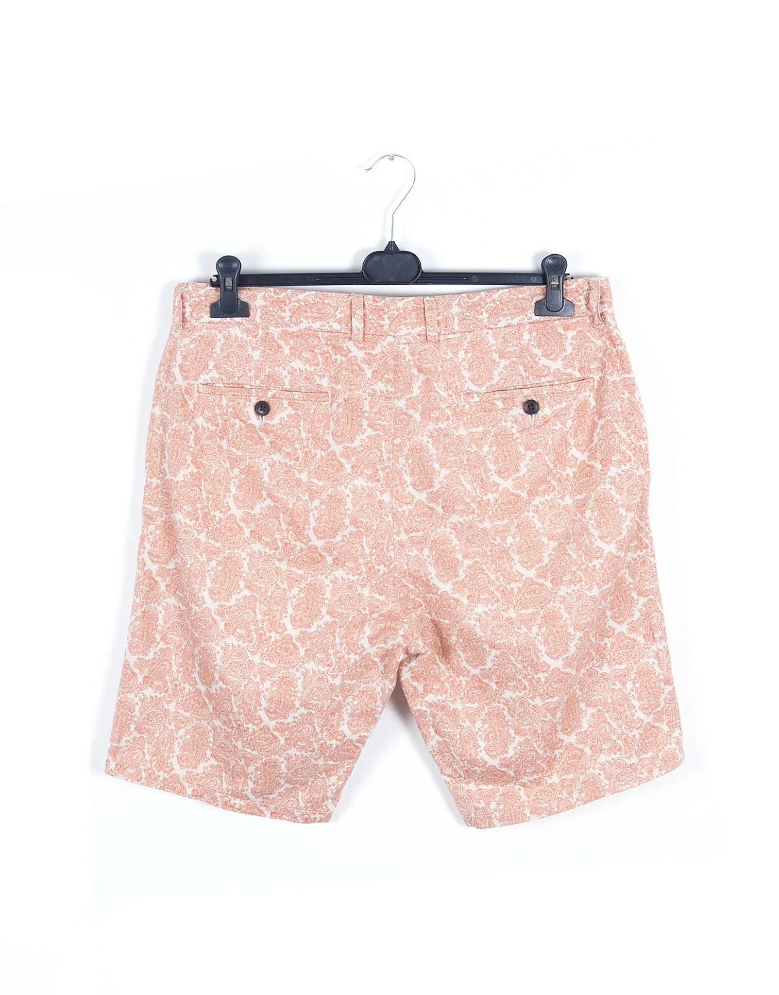 Club Monaco Club Monaco New York Printed Linen-Cotton Chino Shorts Size US 32 / EU 48 - 3 Thumbnail