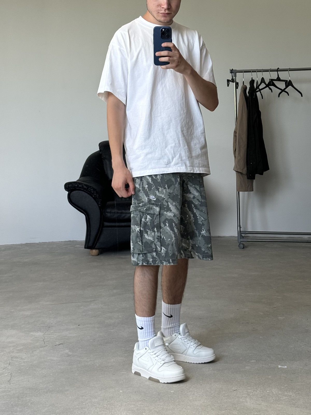 Vintage Vintage Nike Cargo Shorts Camo Size US 28 / EU 44 - 6 Thumbnail