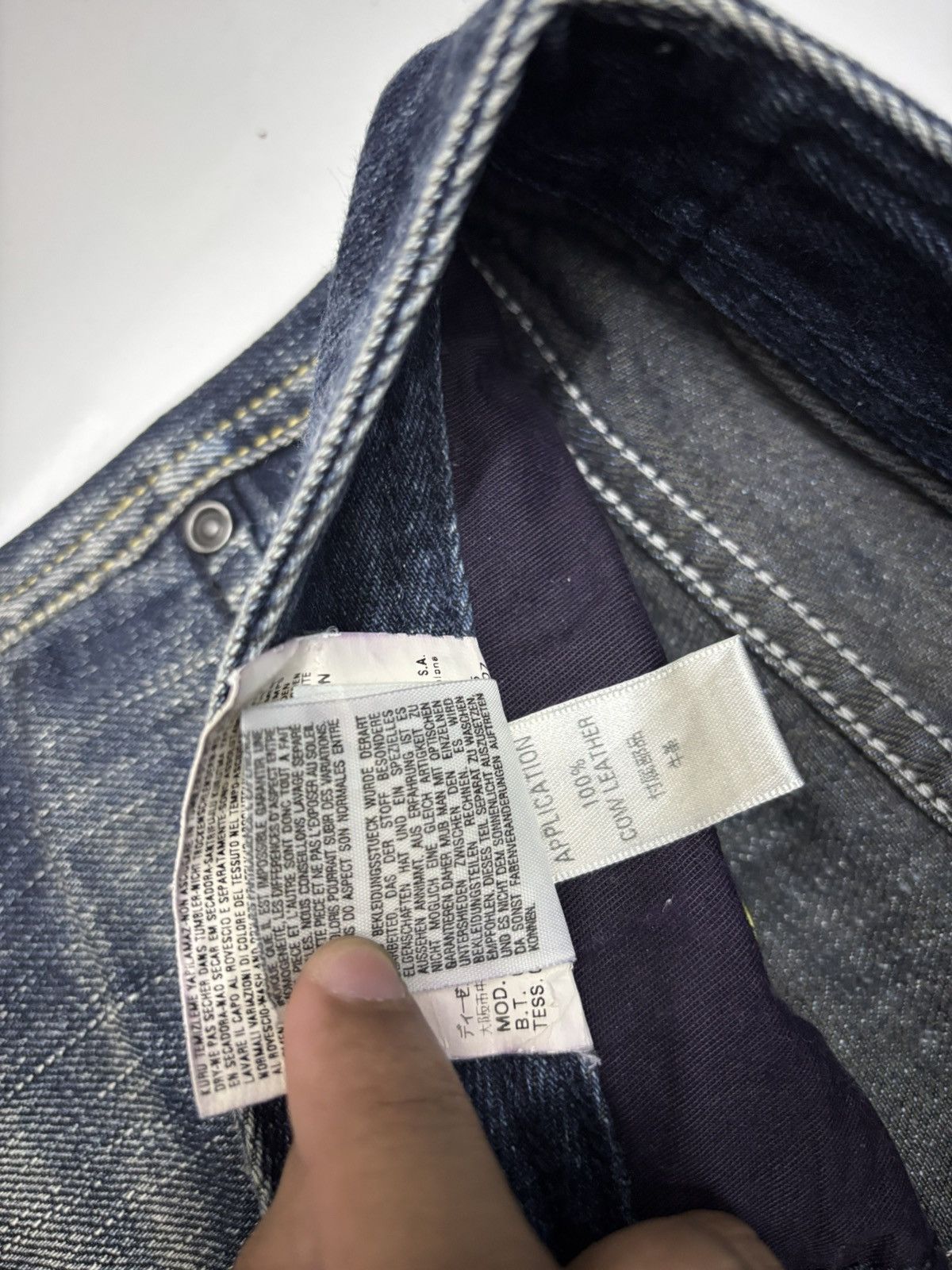 Diesel DIESEL LARKEE LOOSE WIDE DARK DENIM JEANS Size US 33 - 15 Thumbnail